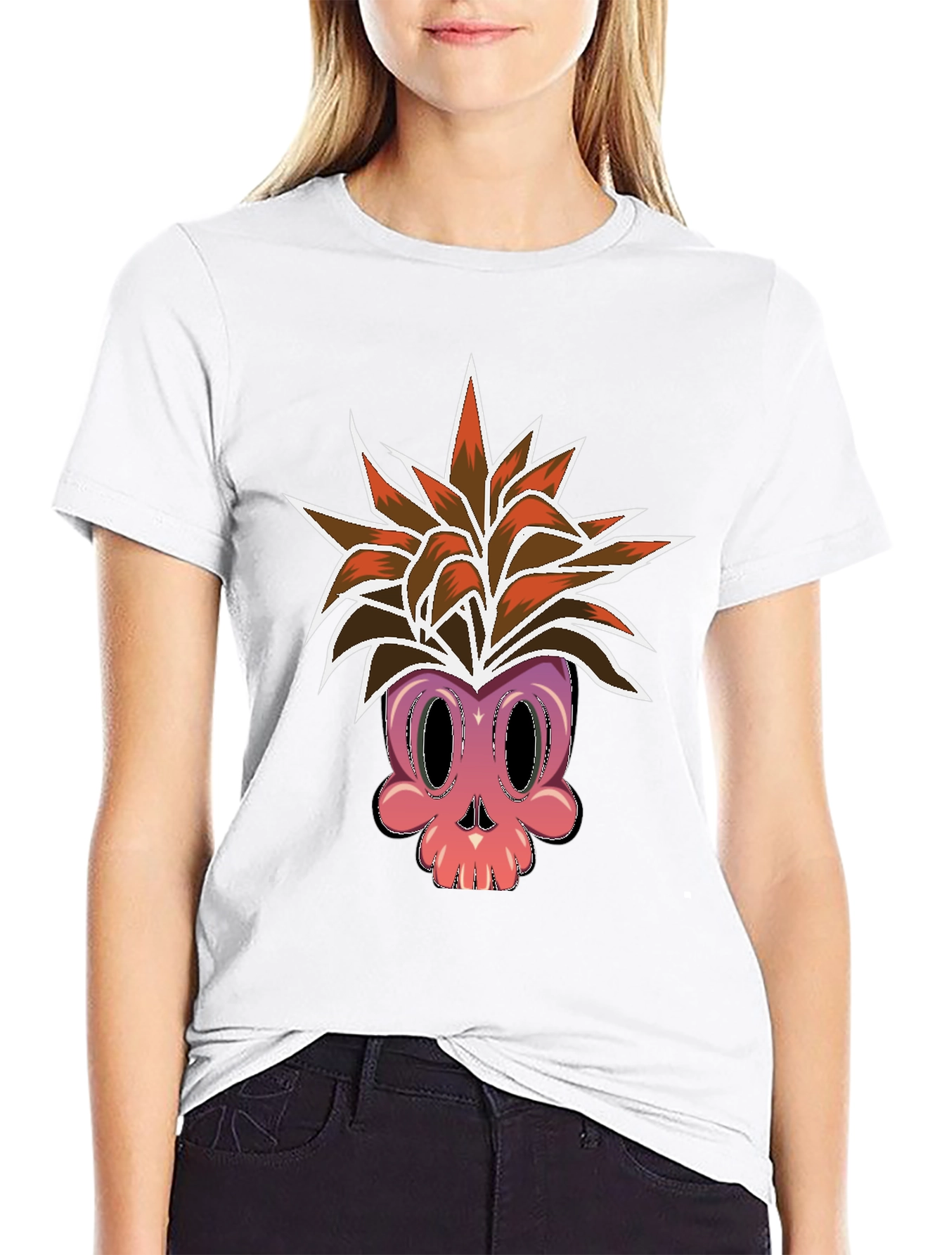 Skull Pineapple Graphic Tee