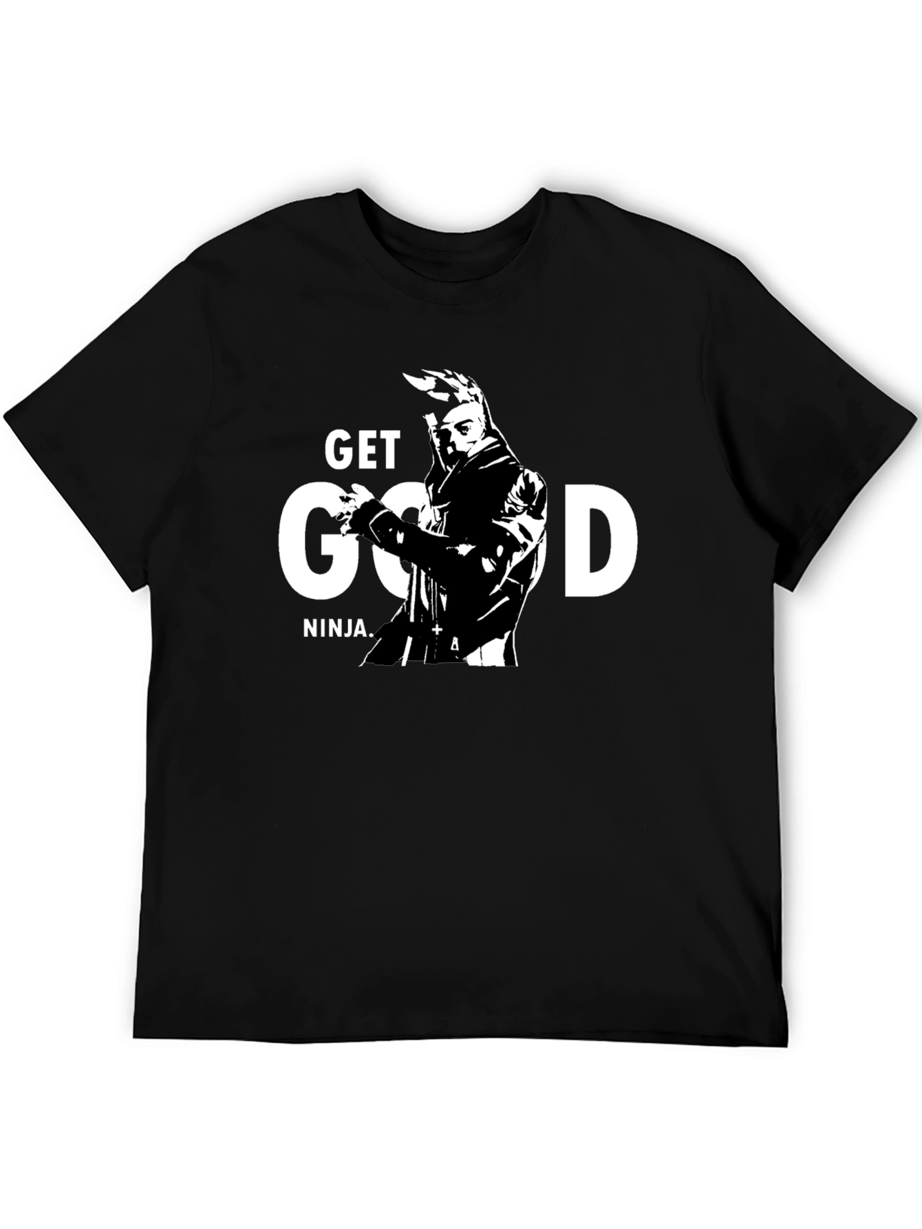 Get Good Ninja Graphic T-Shirt - Stylish Black Tee