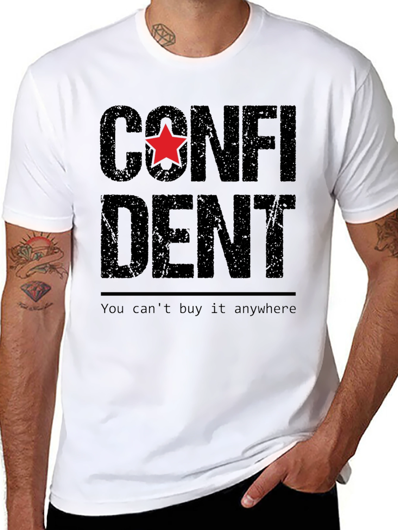 Confident Star Graphic T-Shirt - You Cant Buy It!