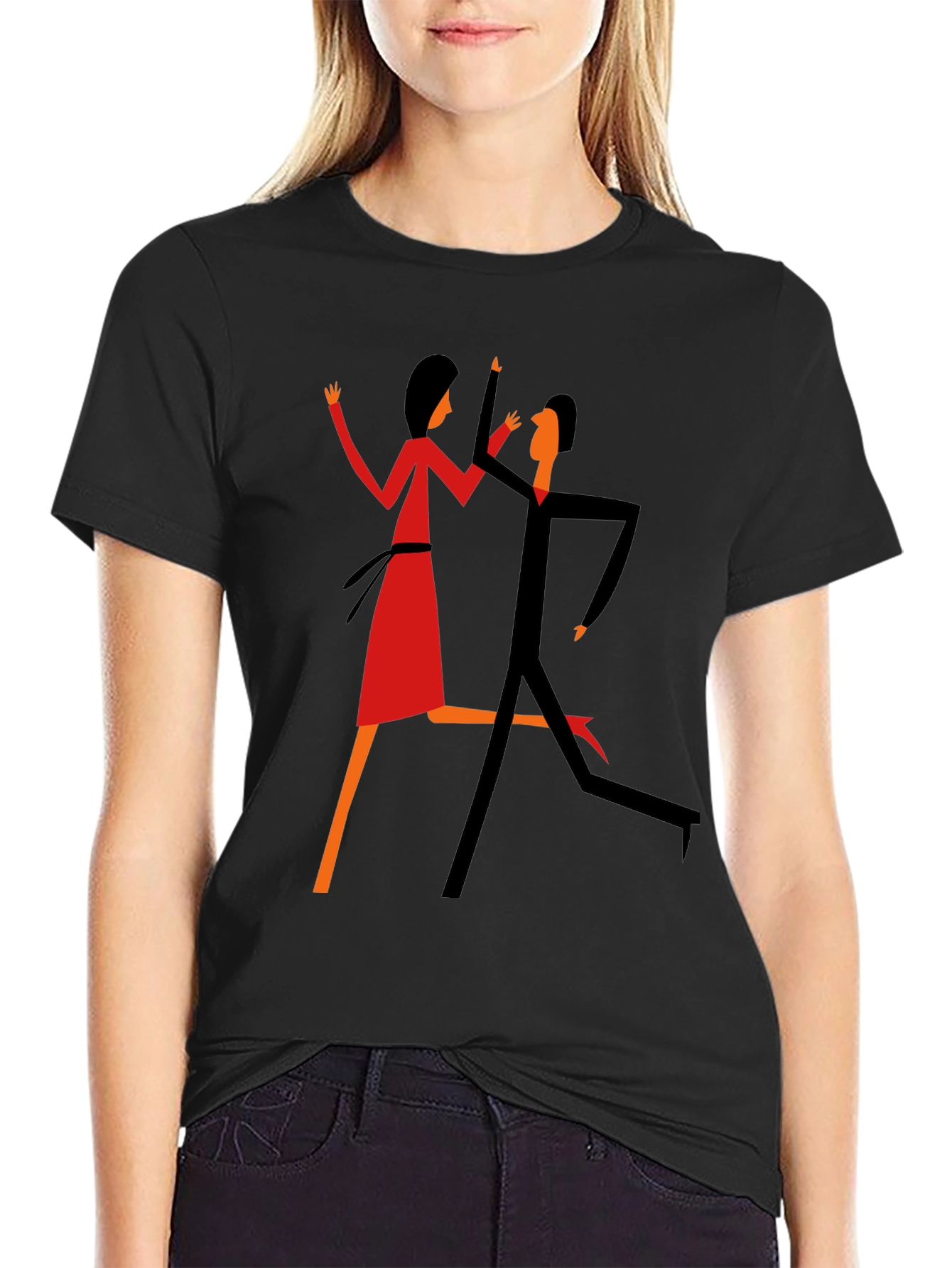 Abstract Dance T-Shirt: Unique Graphic Tee