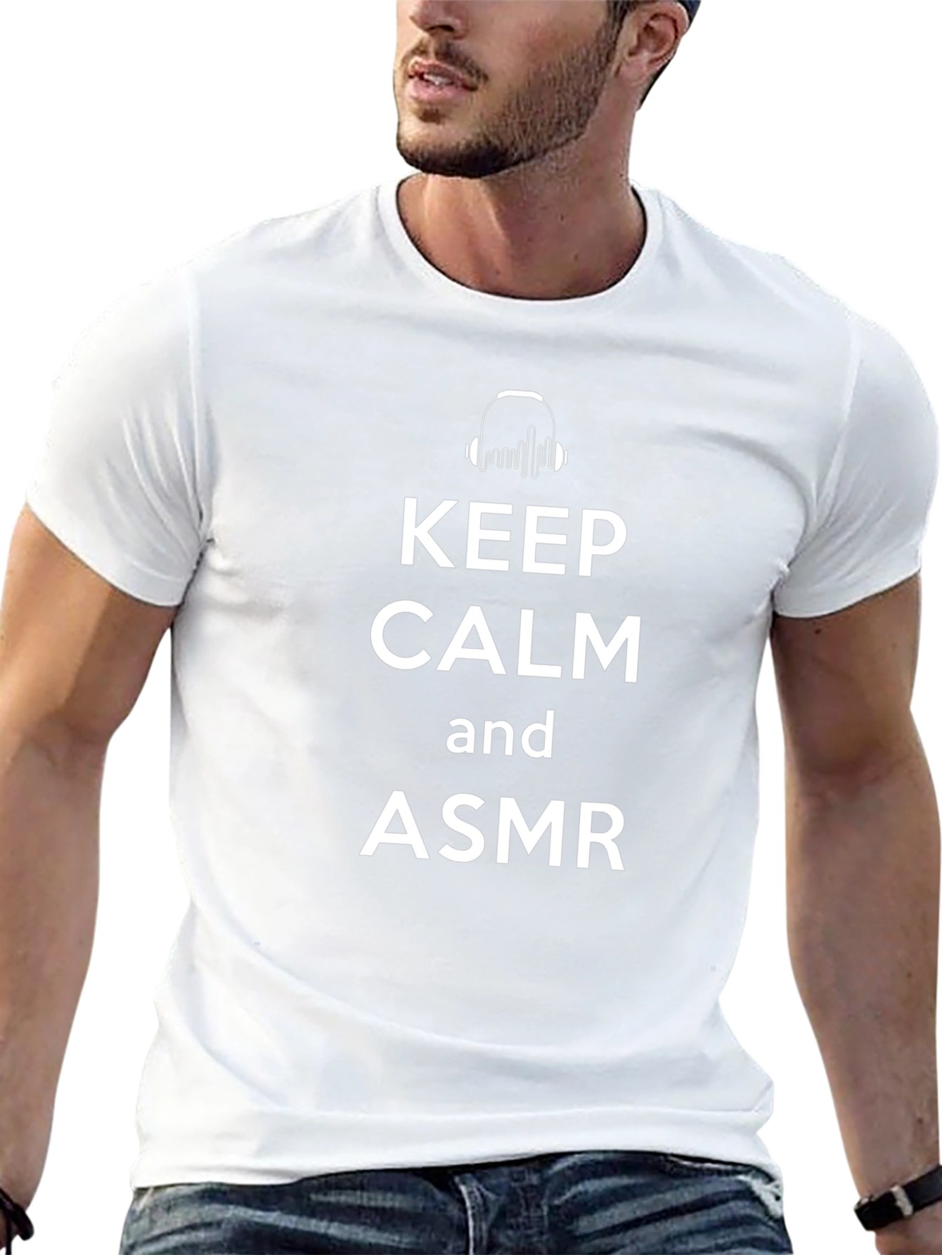 Keep Calm and ASMR Black T-Shirt