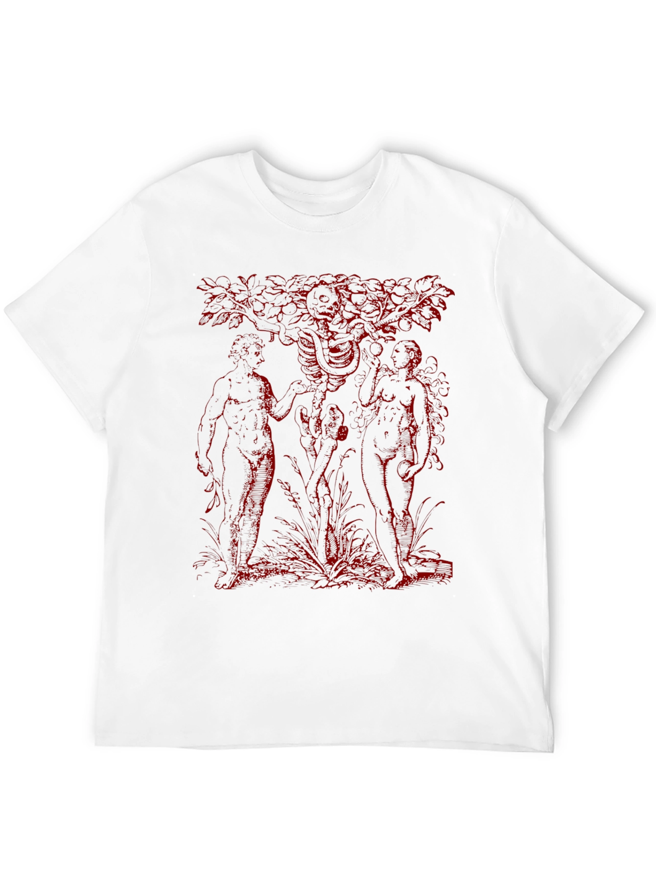Adam and Eve Graphic Tee - Black