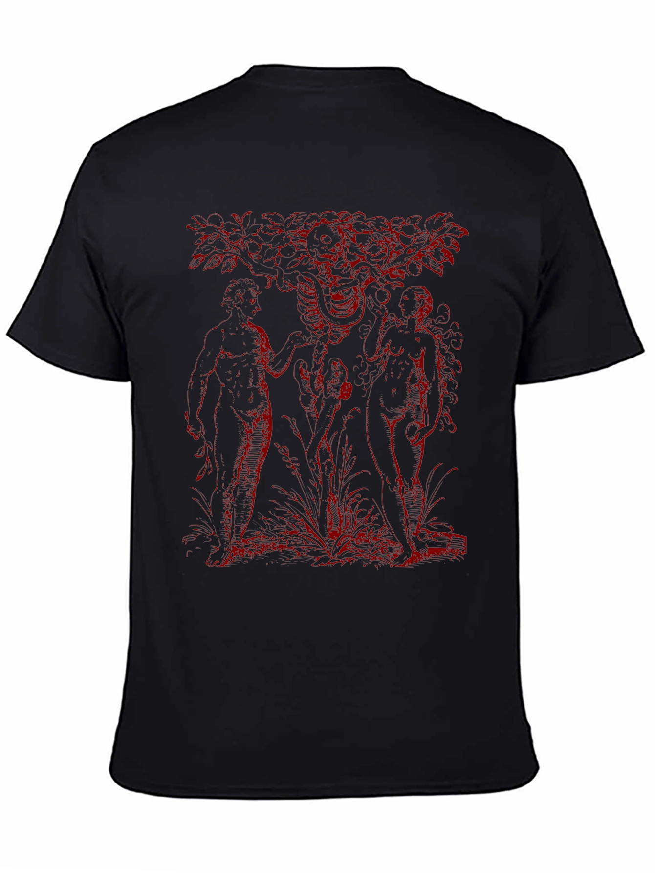Adam and Eve Graphic Tee - Black