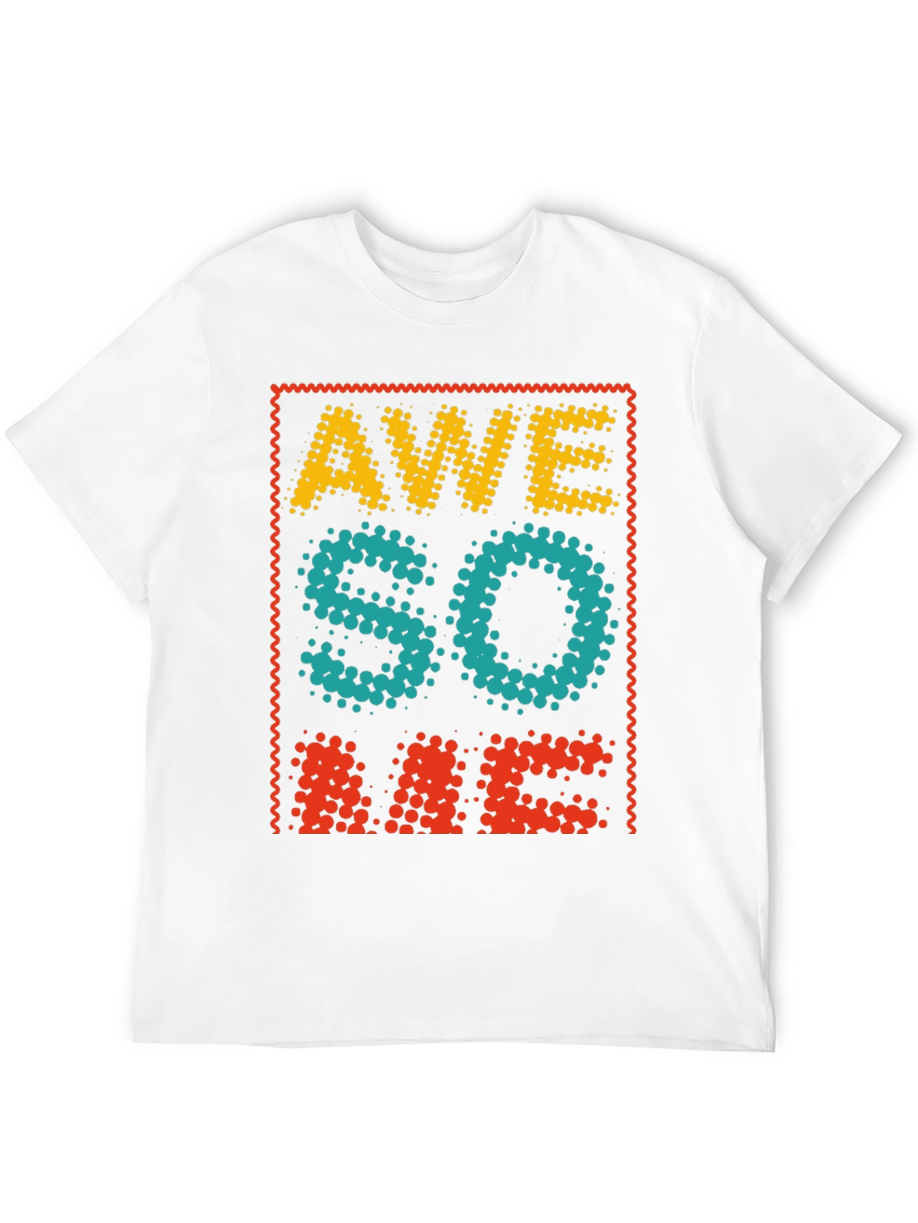 Awesome Graphic Tee - Cool Dotted Design