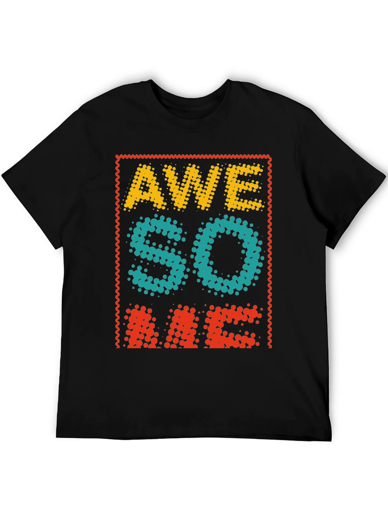 Awesome Graphic Tee - Cool Dotted Design