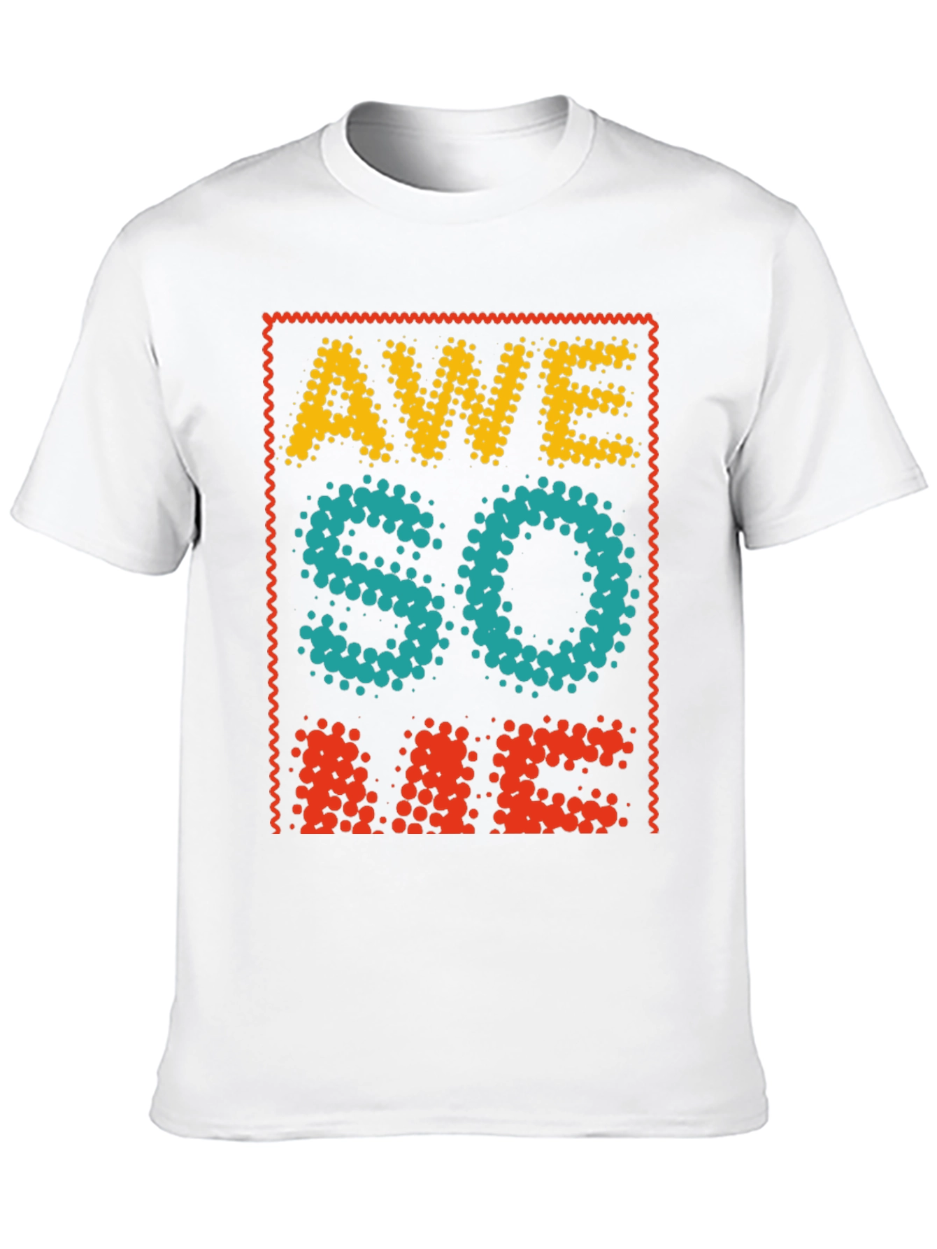 Awesome Graphic Tee - Cool Dotted Design