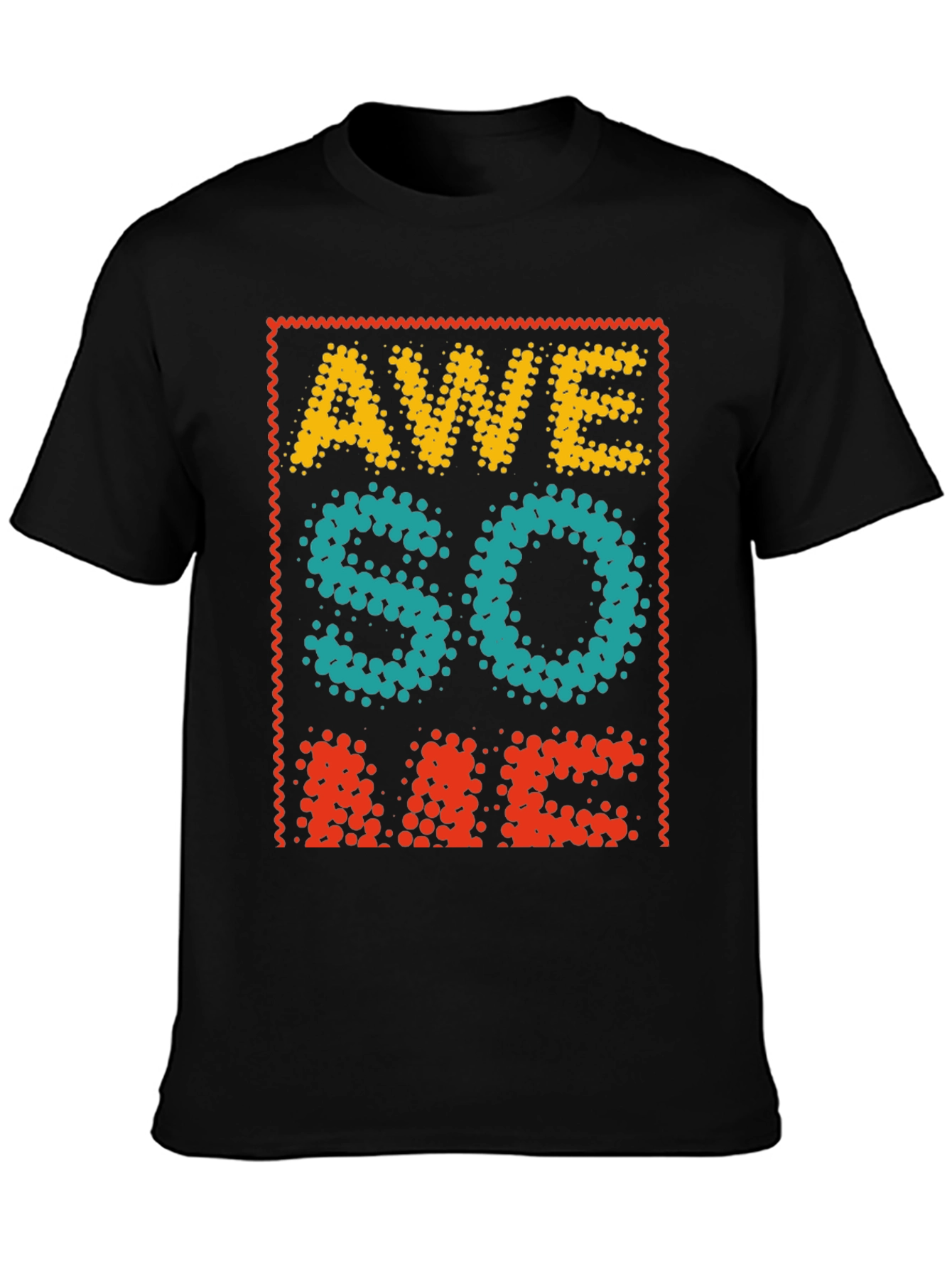 Awesome Graphic Tee - Cool Dotted Design