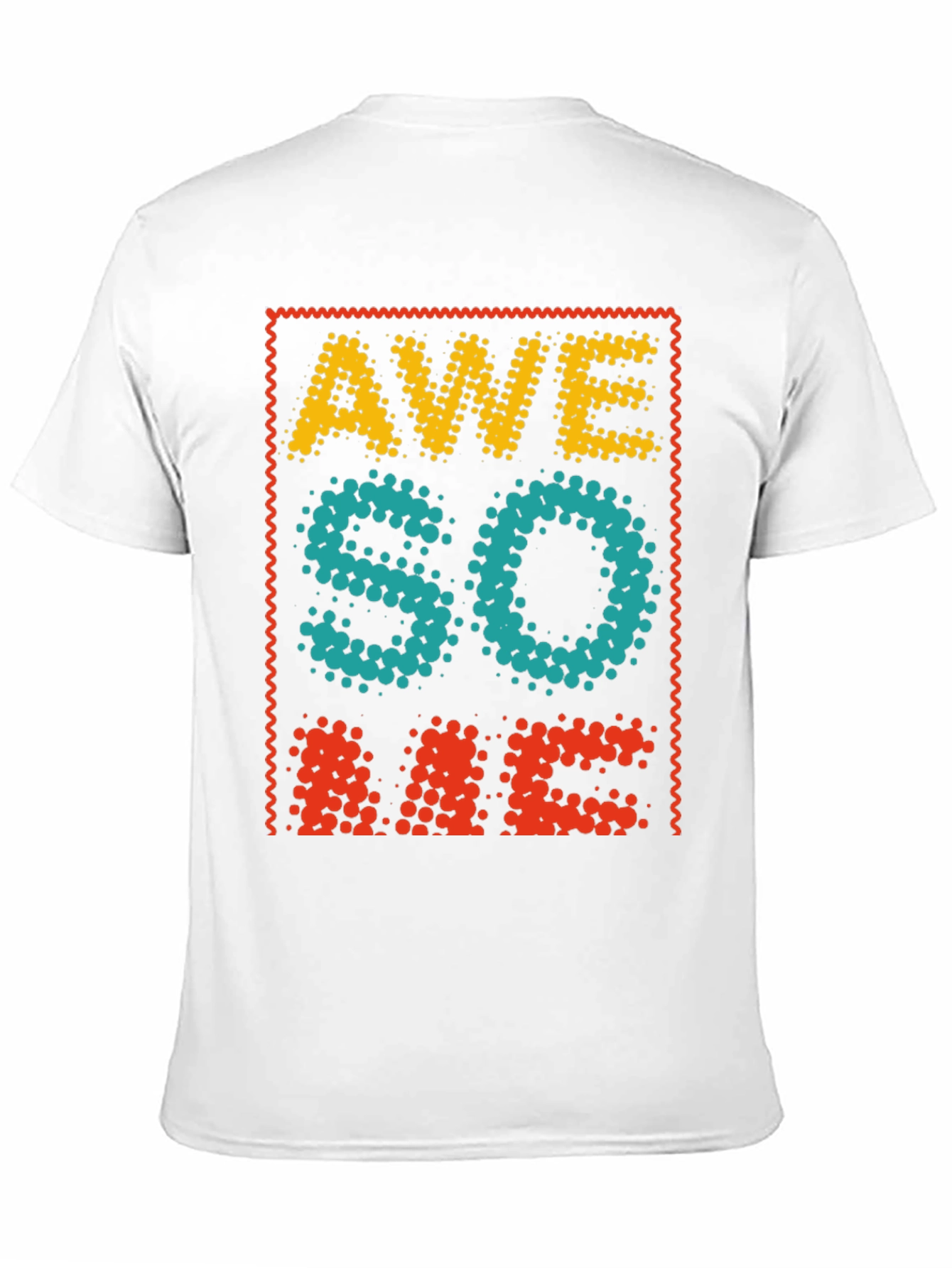 Awesome Graphic Tee - Cool Dotted Design