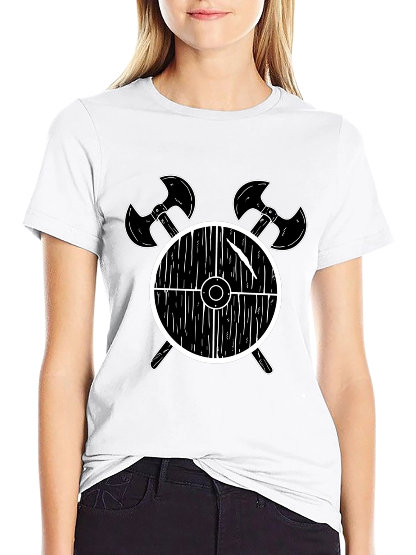 Viking Shield and Axes Graphic T-Shirt