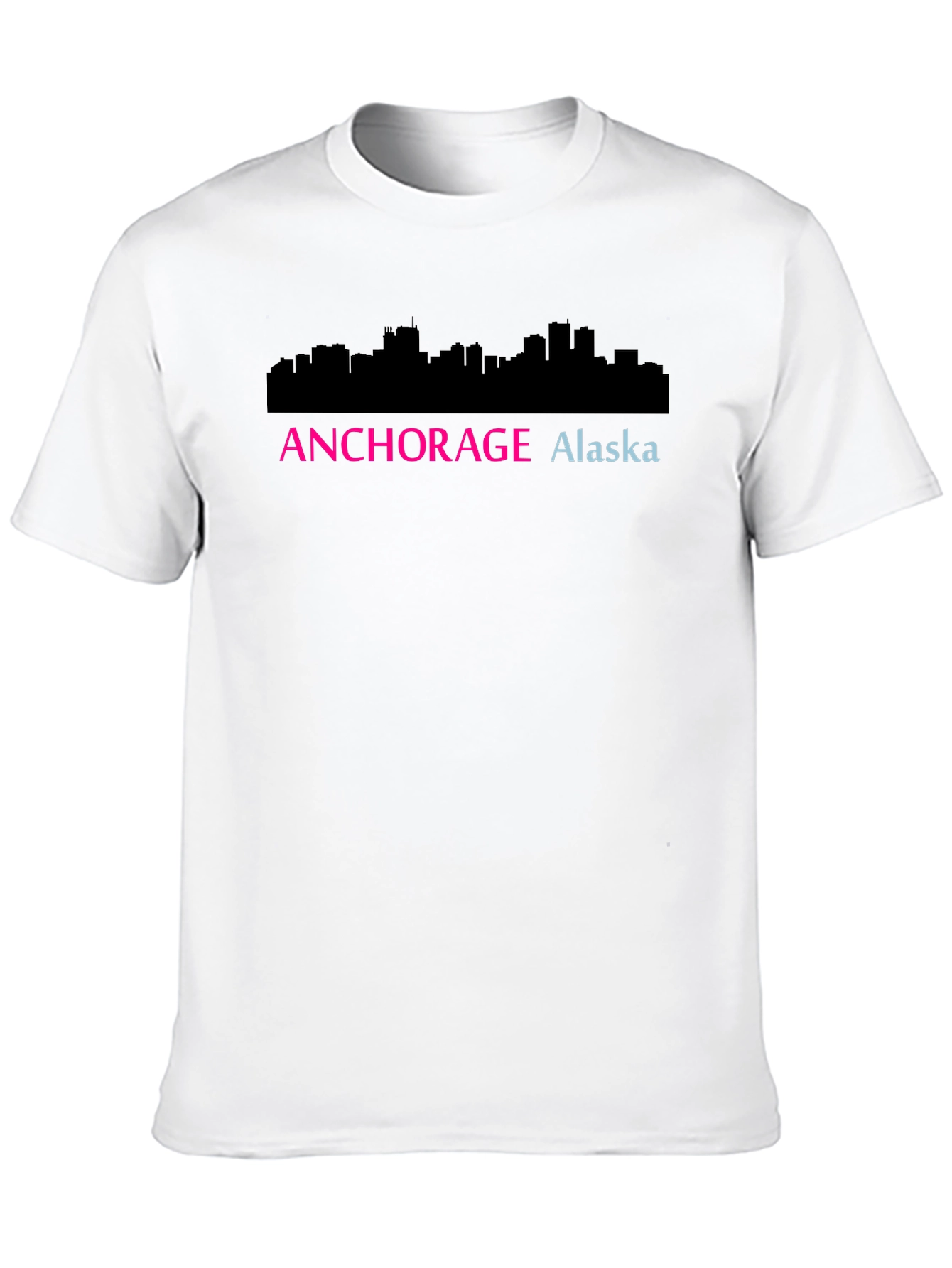 Anchorage Alaska Skyline Graphic Tee