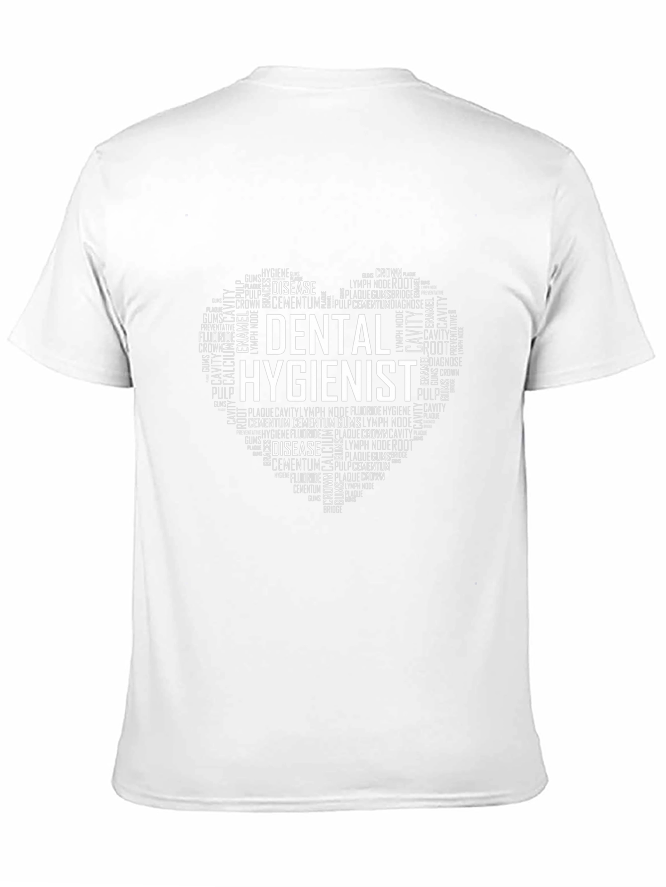 Dental Hygienist Heart Word Art T-Shirt
