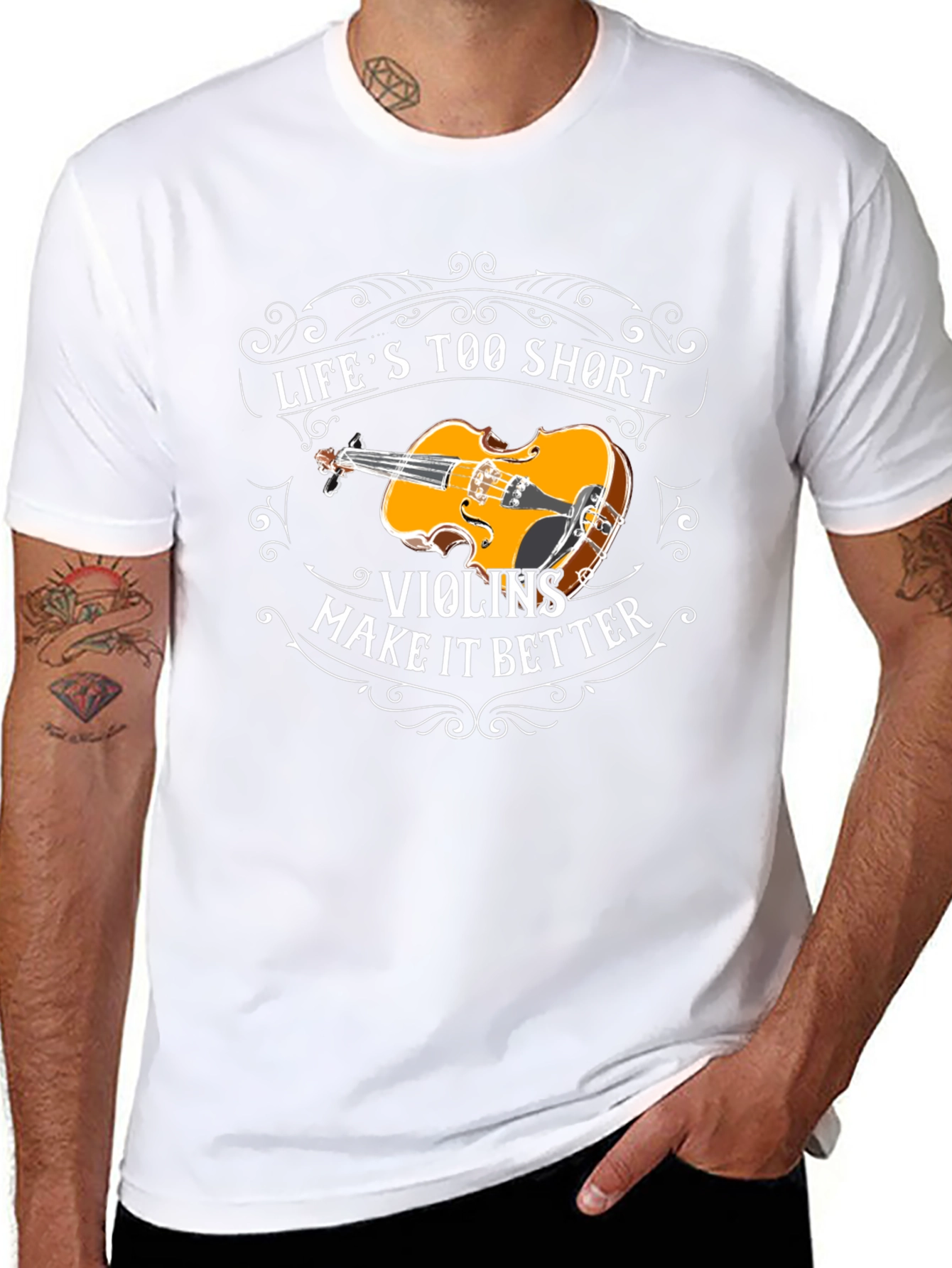 Lifes Too Short Violins T-Shirt