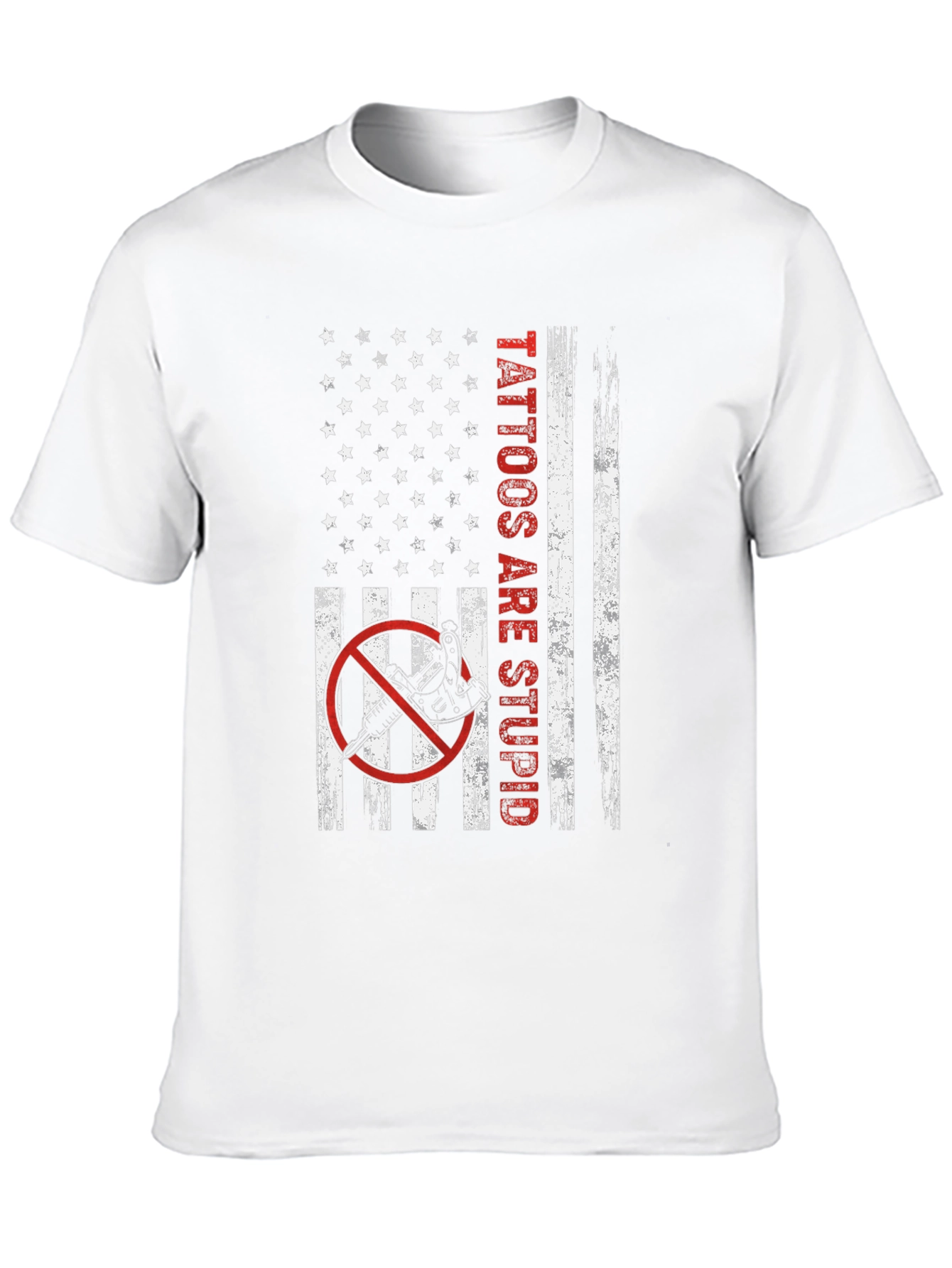 Anti-Tattoo American Flag Graphic Tee