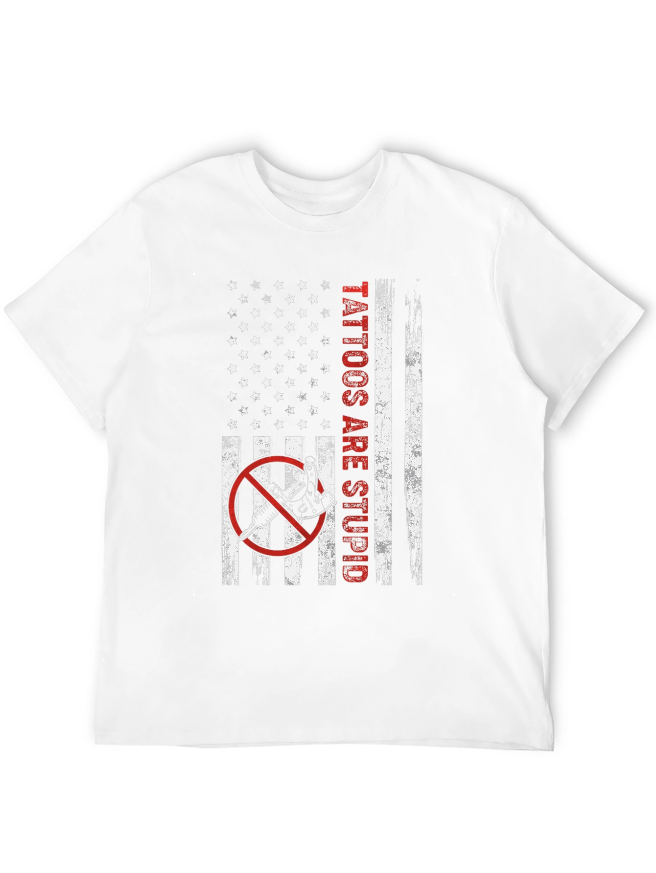 Anti-Tattoo American Flag Graphic Tee