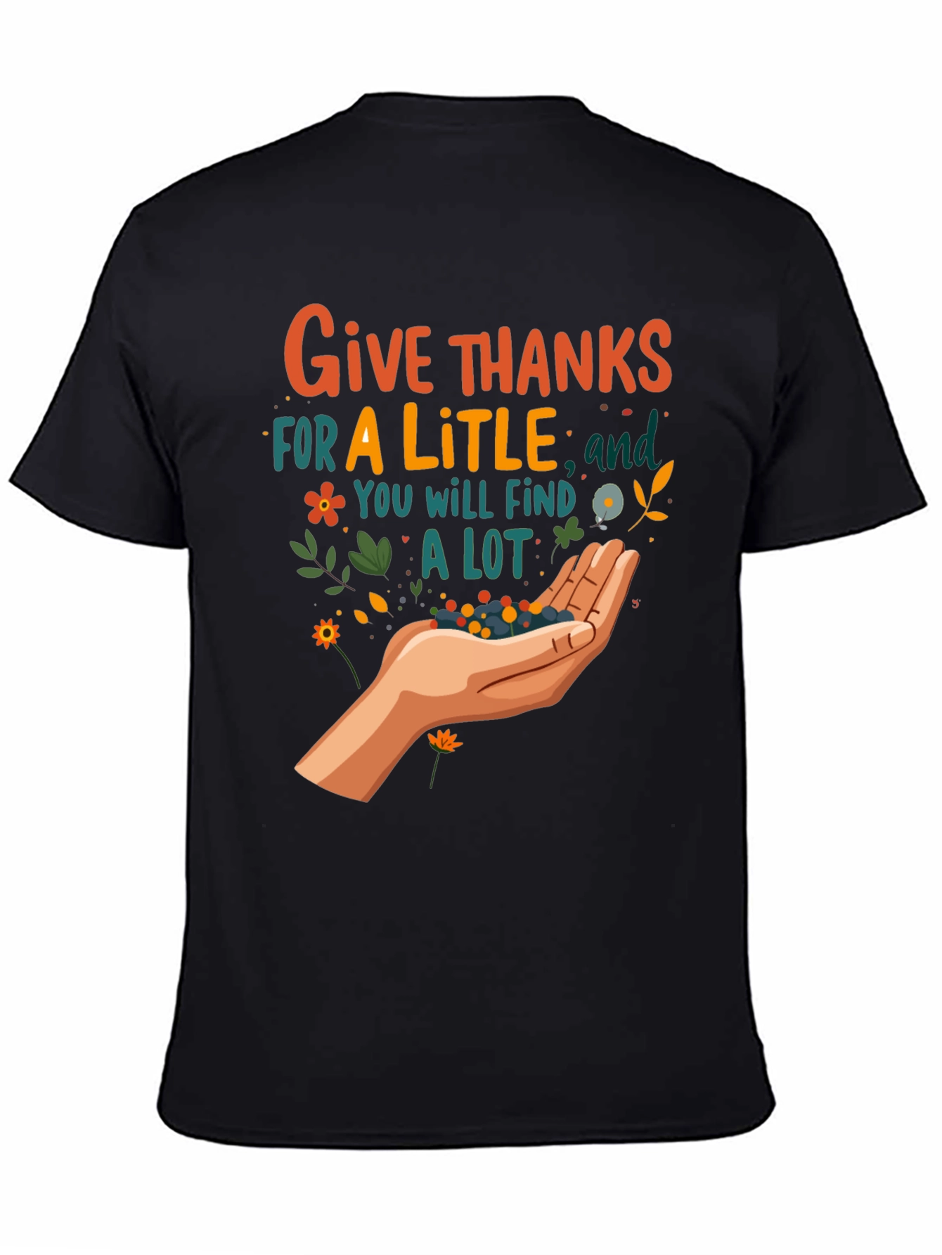 Give Thanks T-Shirt - Fall Harvest Graphic Tee