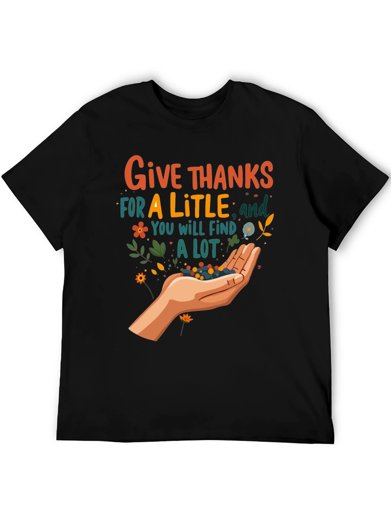 Give Thanks T-Shirt - Fall Harvest Graphic Tee