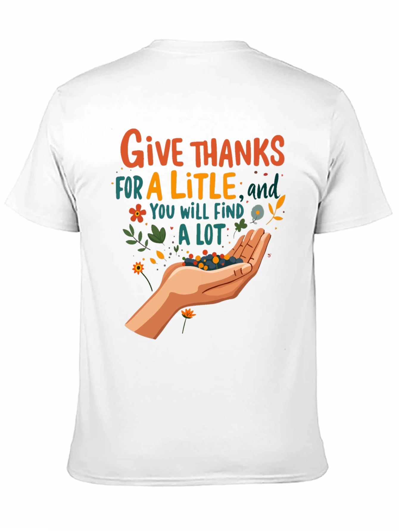 Give Thanks T-Shirt - Fall Harvest Graphic Tee