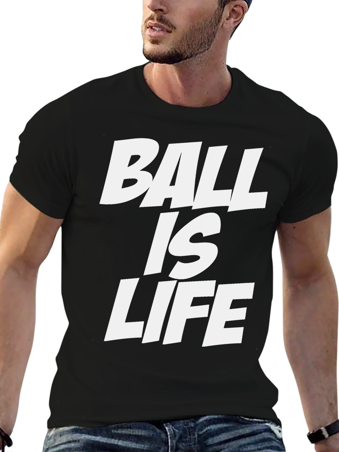Ball is Life Black Graphic Tee
