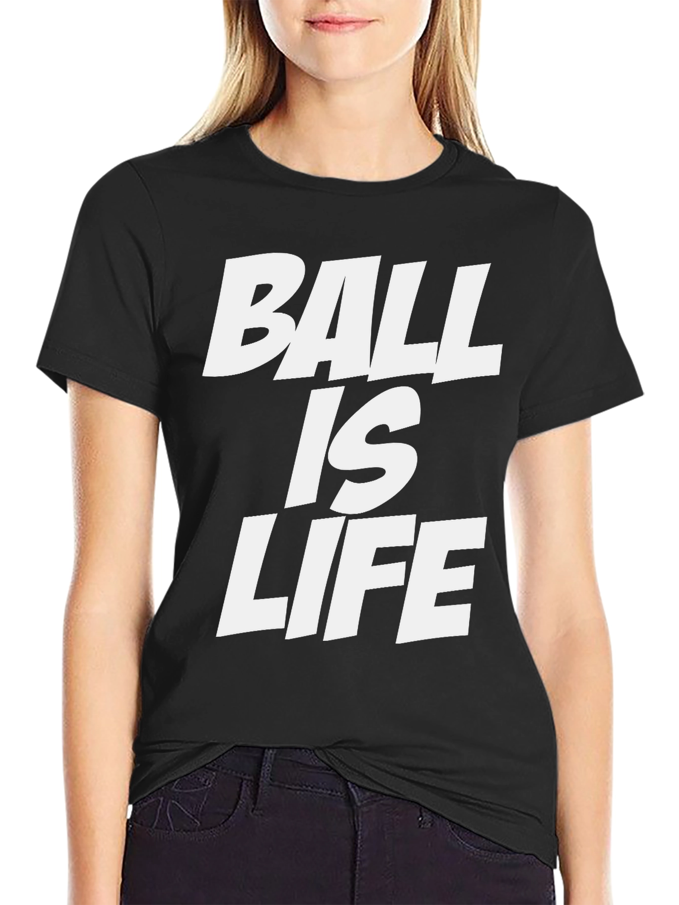 Ball is Life Black Graphic Tee