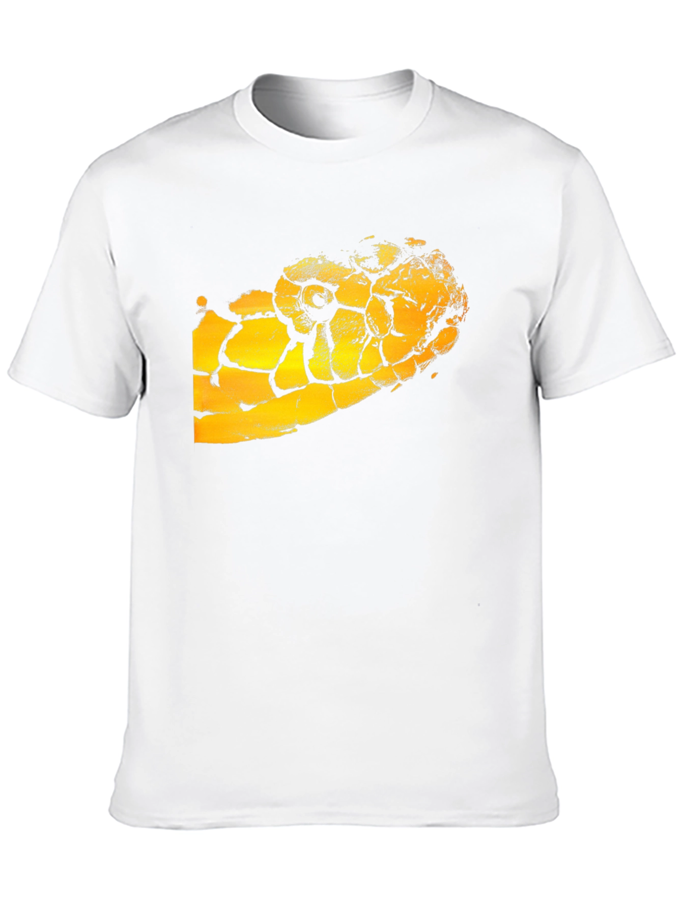 Black T-Shirt with Snake Graphic