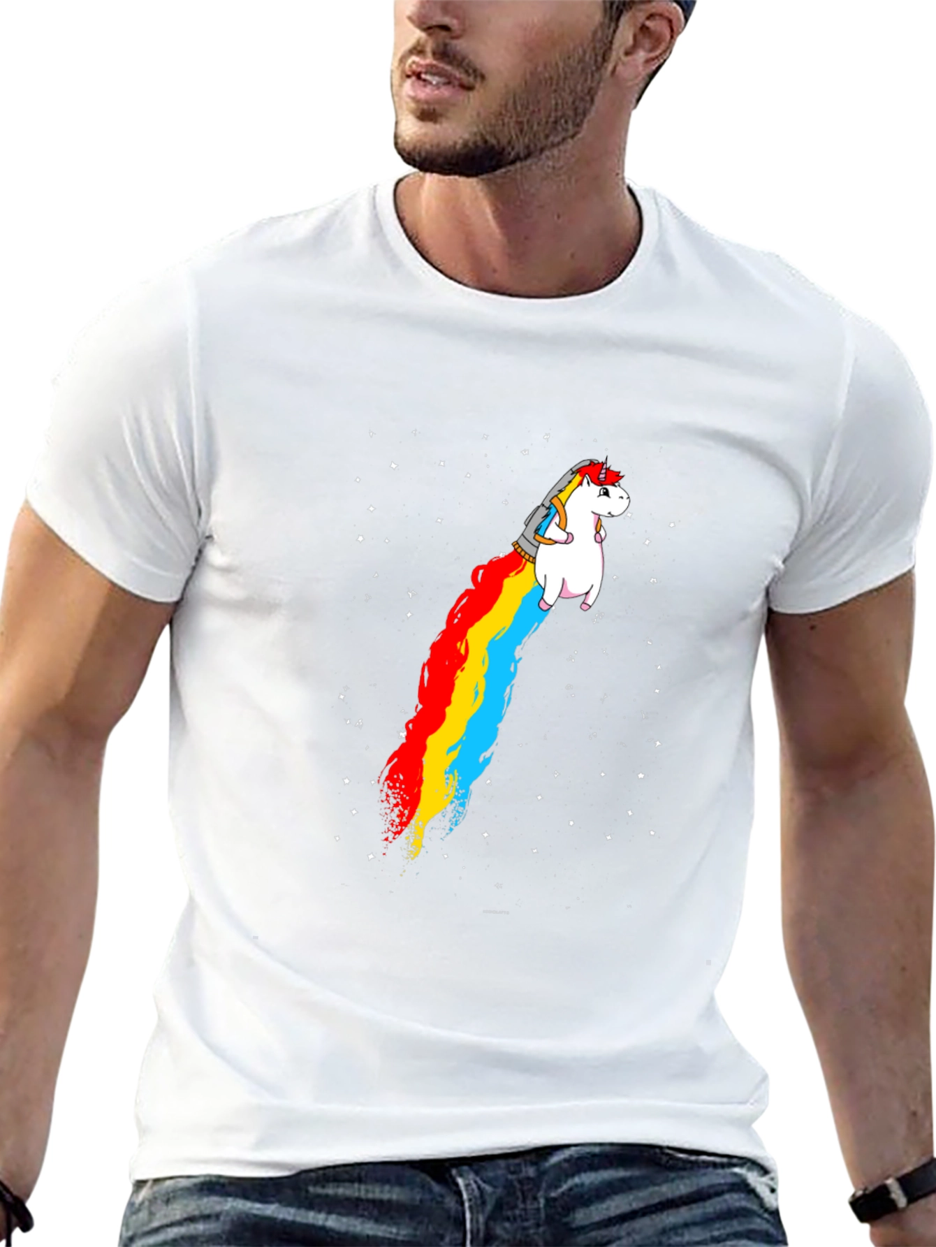 Unicorn Rainbow Jet T-Shirt