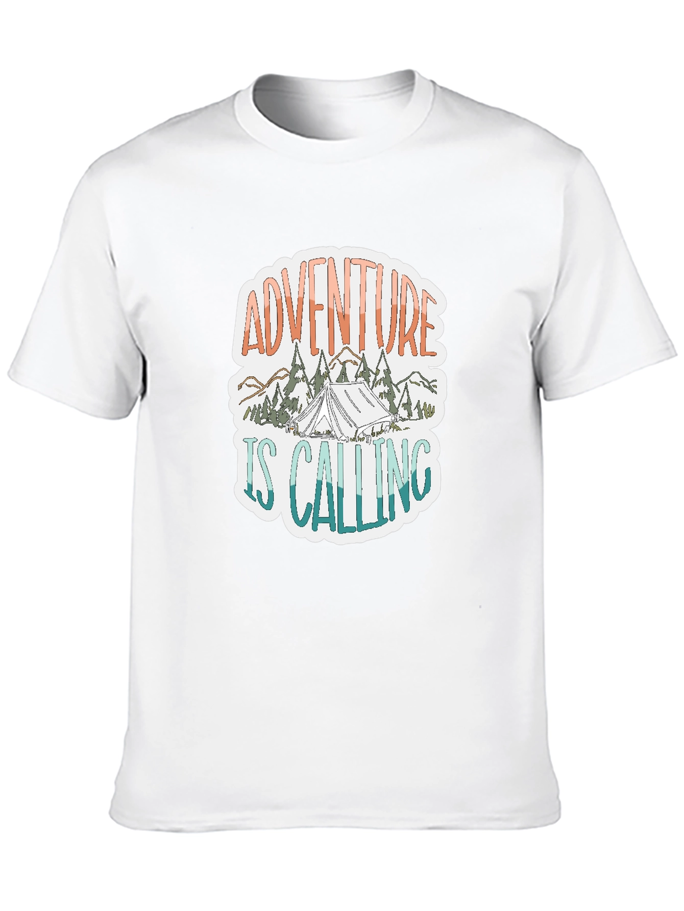 Adventure is Calling Graphic Tee - Black