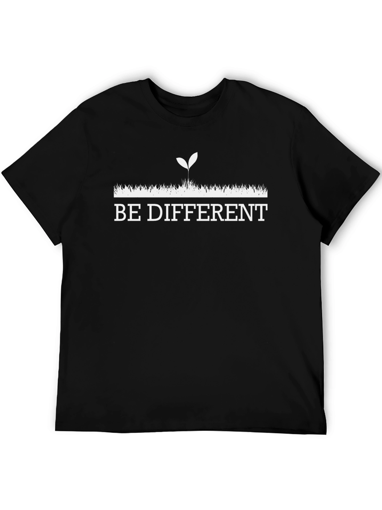 Be Different Graphic Tee - Black Cotton Shirt