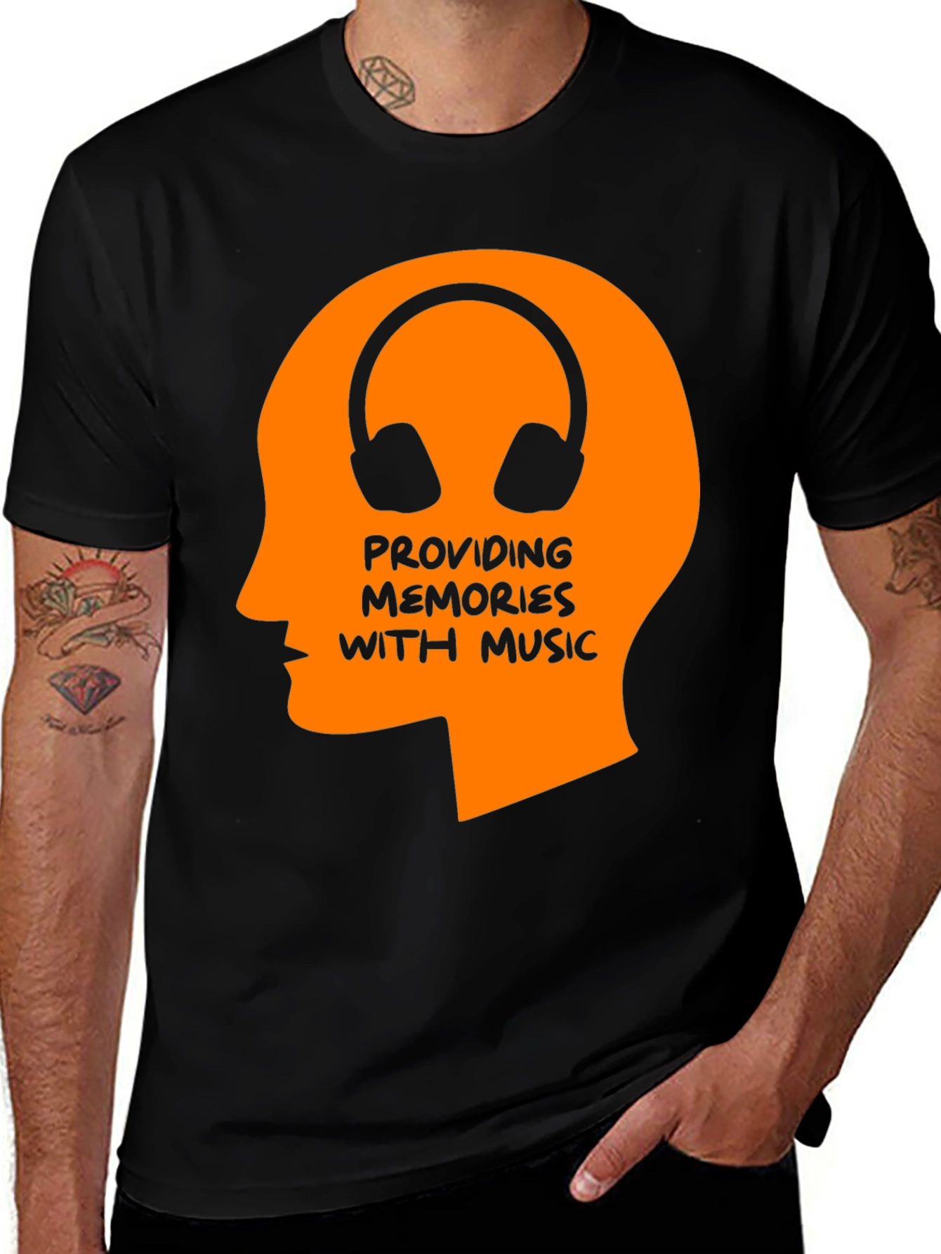 Music Memories Graphic Tee - Black Unisex T-Shirt