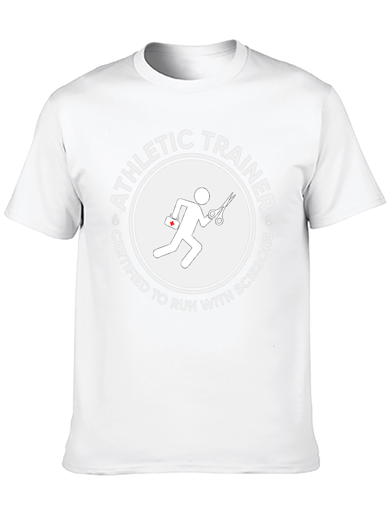 Athletic Trainer Certified to Run with Scissors T-Shirt