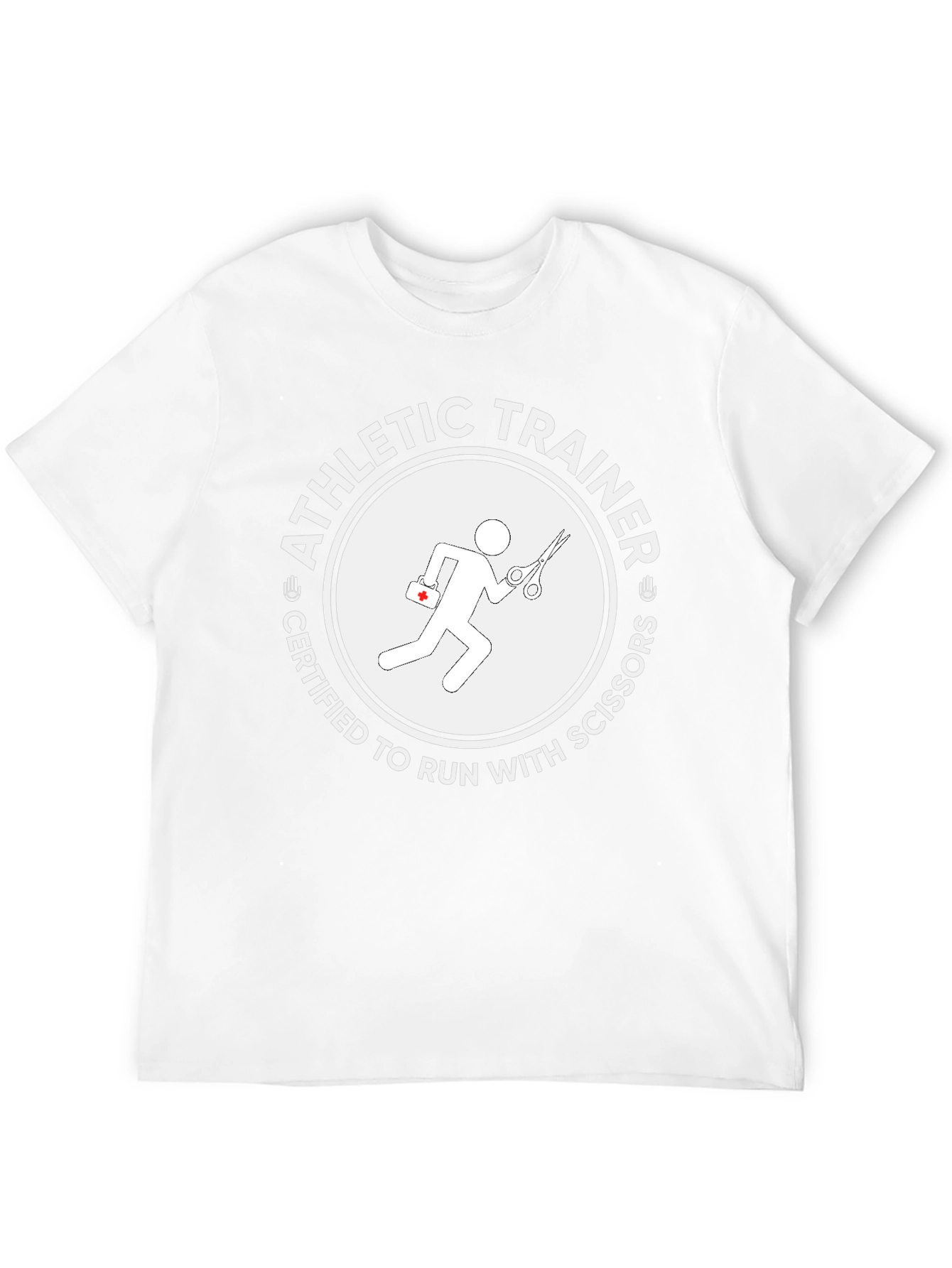 Athletic Trainer Certified to Run with Scissors T-Shirt