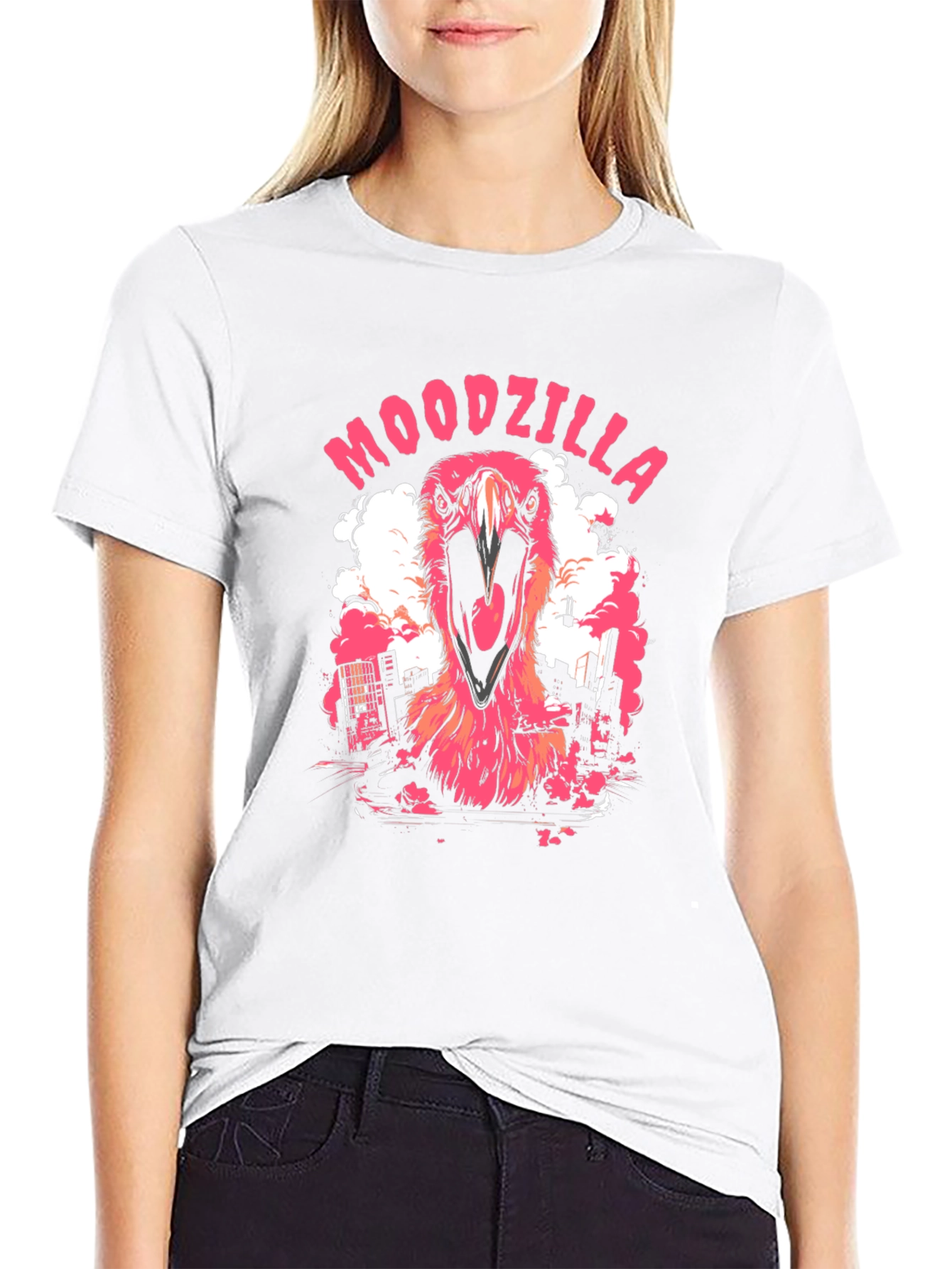Moodzilla Black Graphic Tee