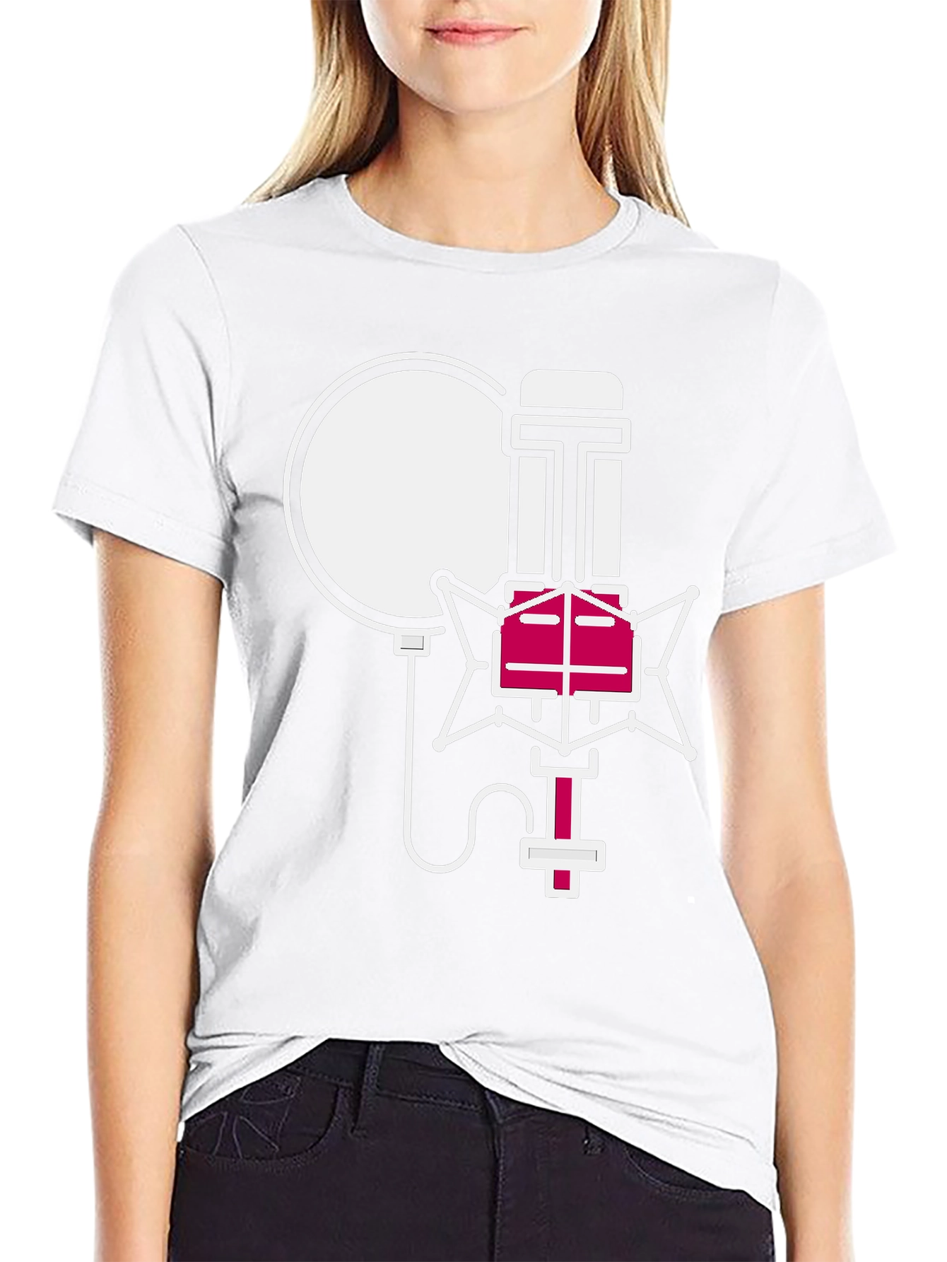 Retro Microphone Graphic Tee