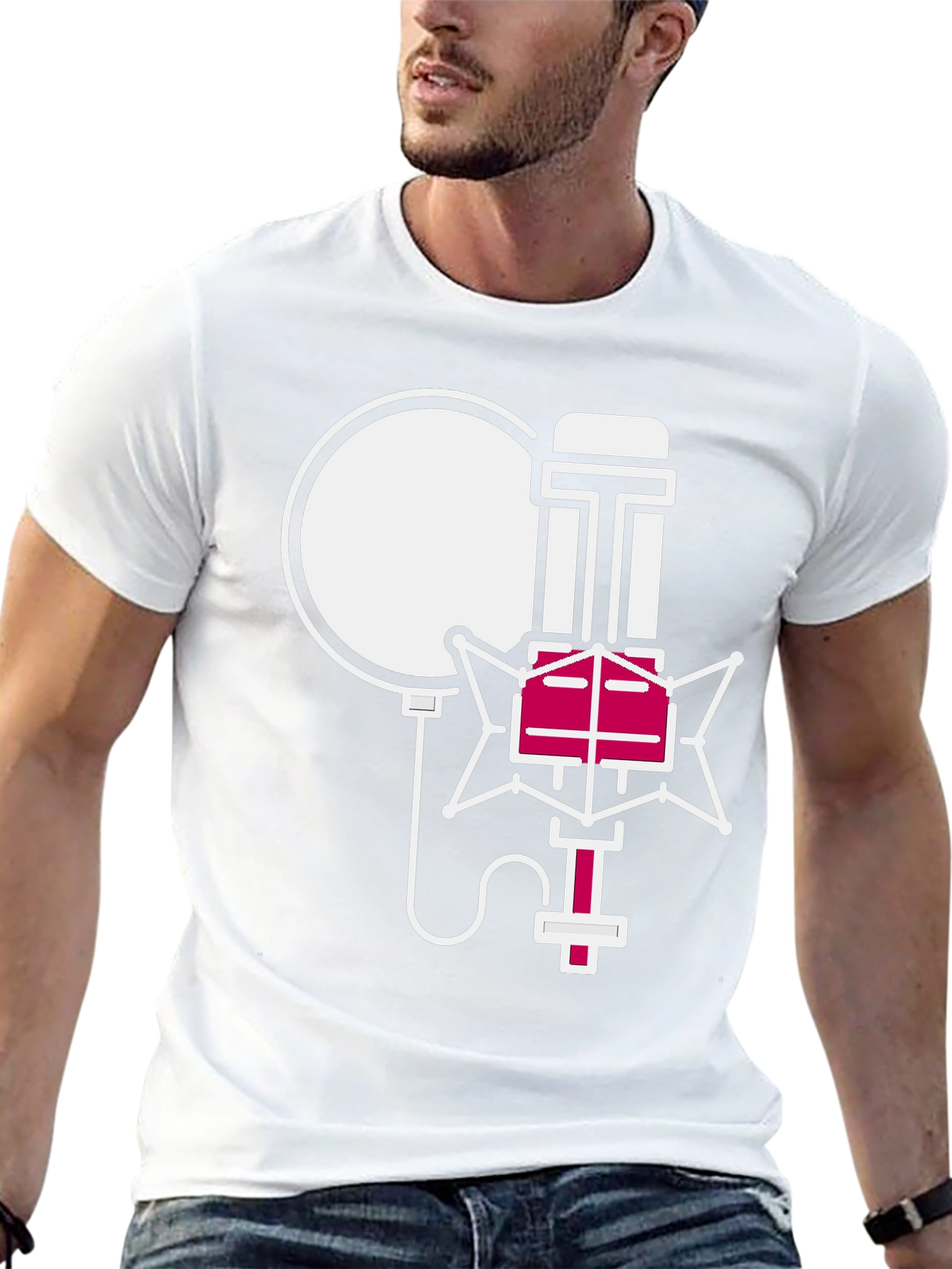 Retro Microphone Graphic Tee