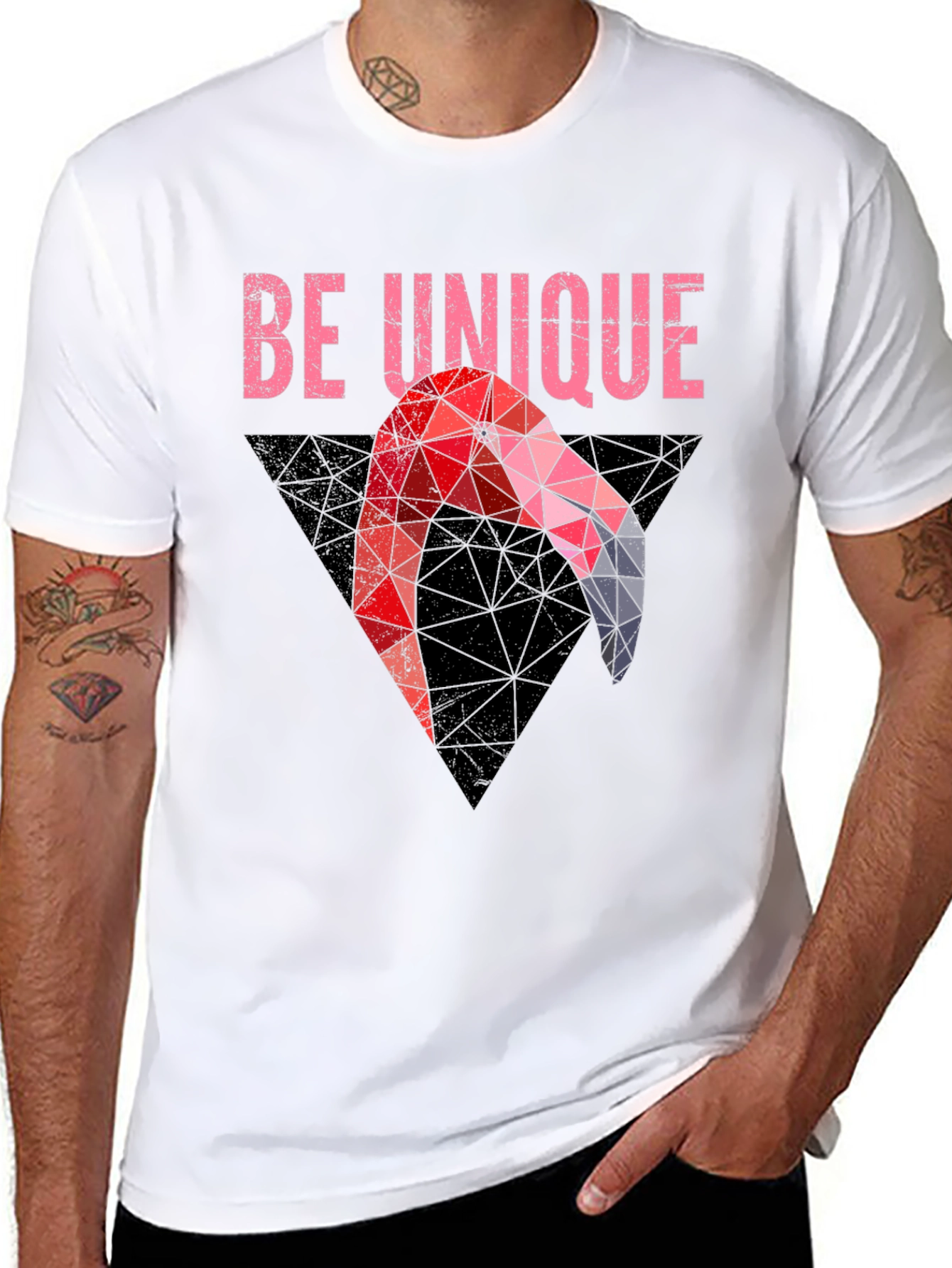 Be Unique Flamingo Graphic Tee