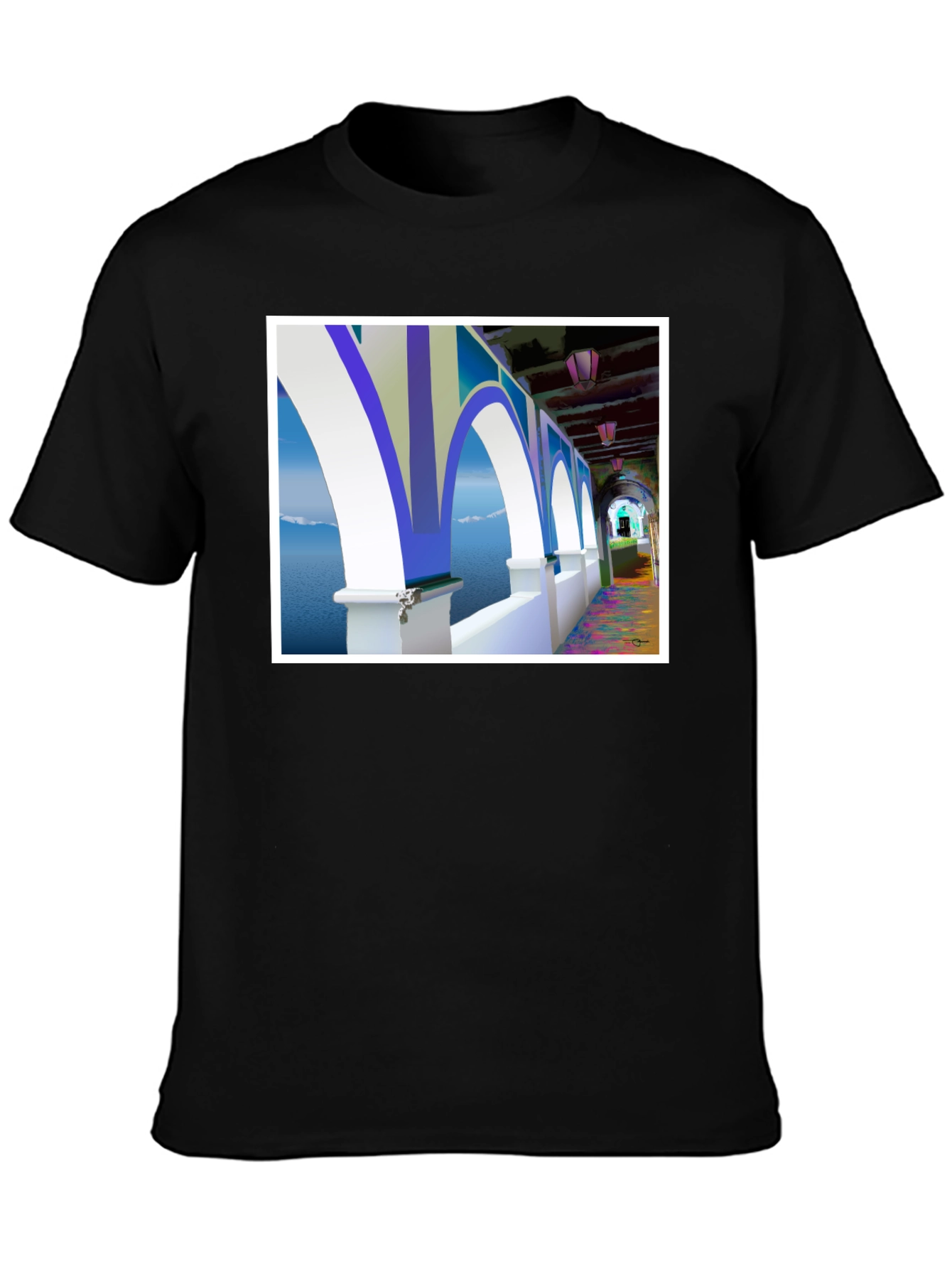 Arched Seascape Graphic Tee
