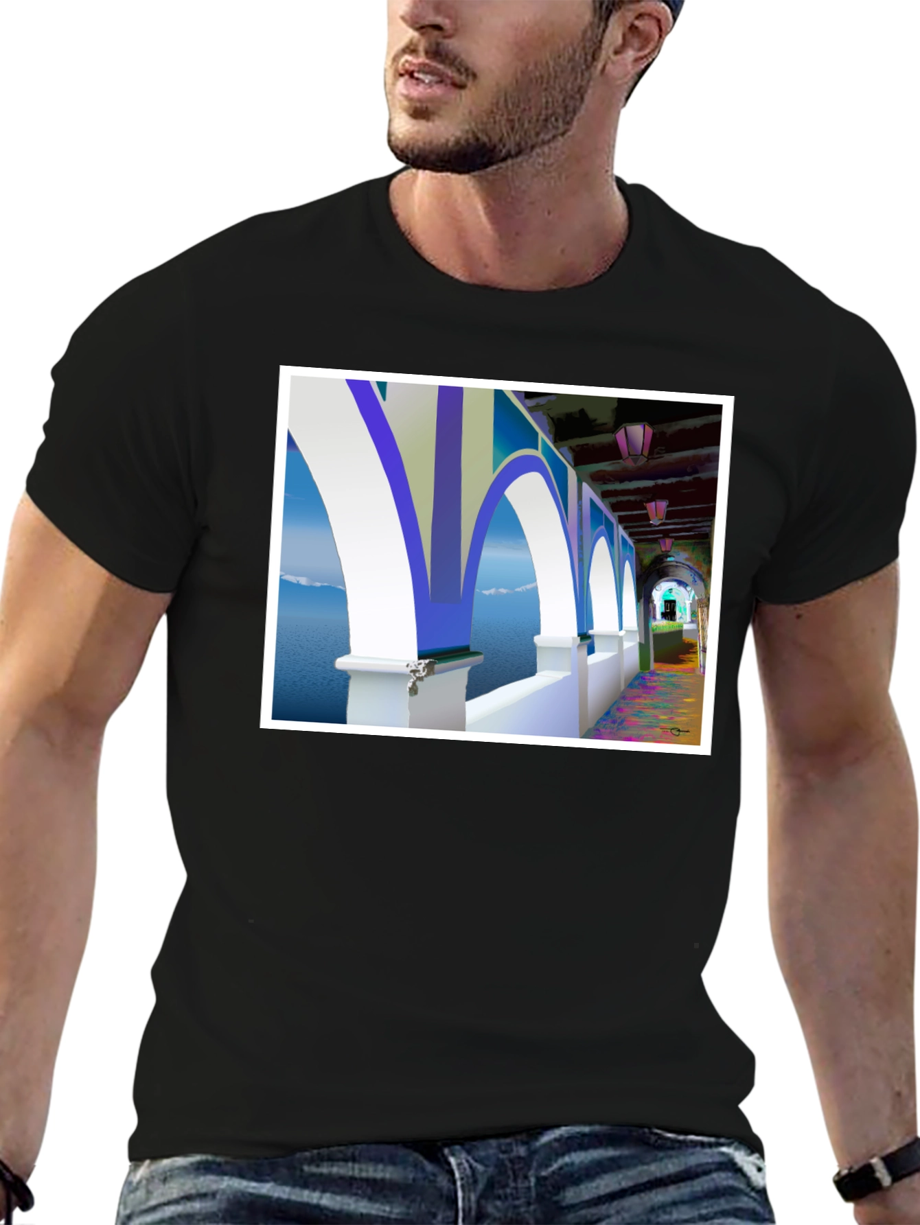 Arched Seascape Graphic Tee