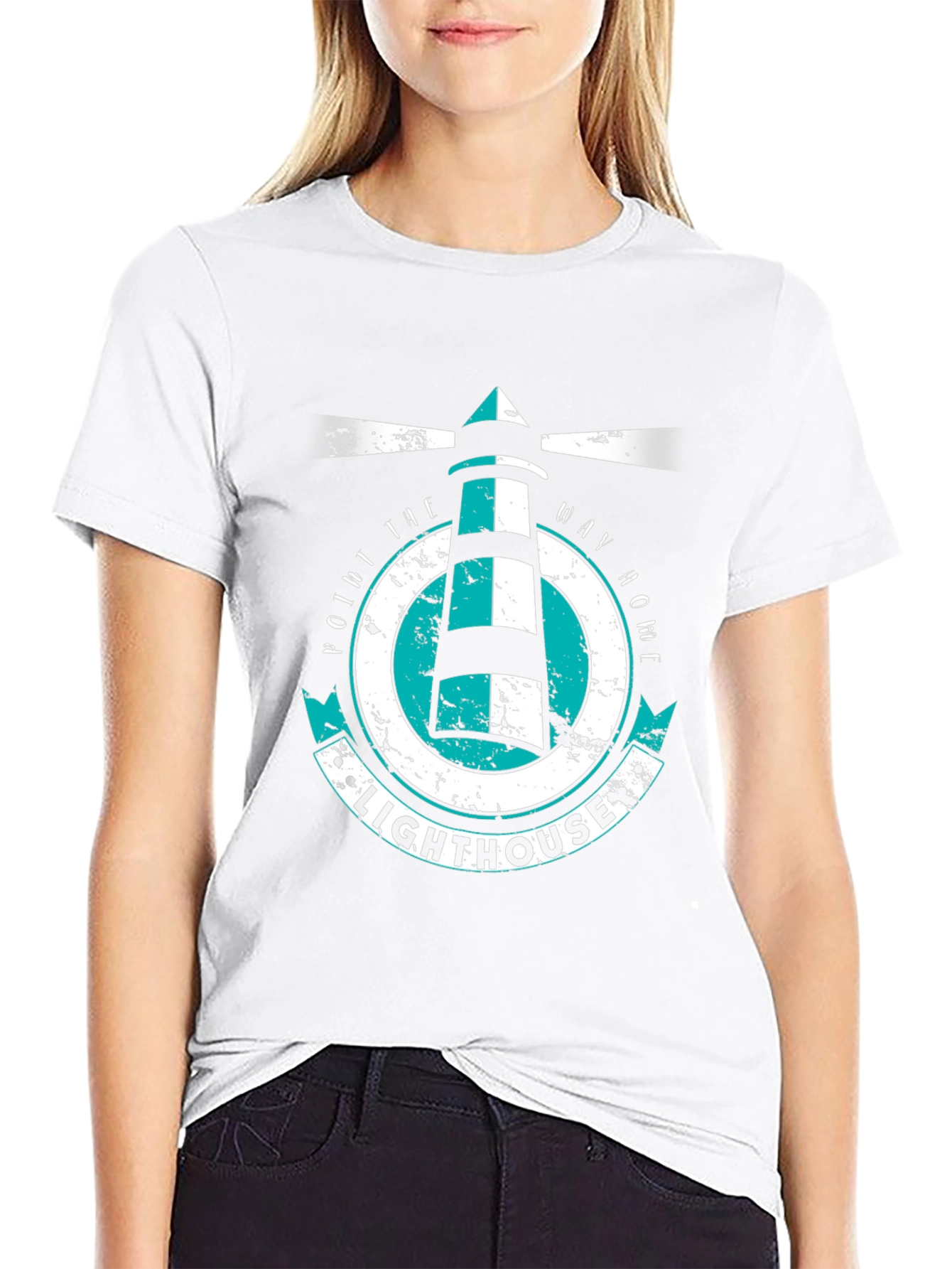 Lighthouse Graphic Tee - Point the Way Home