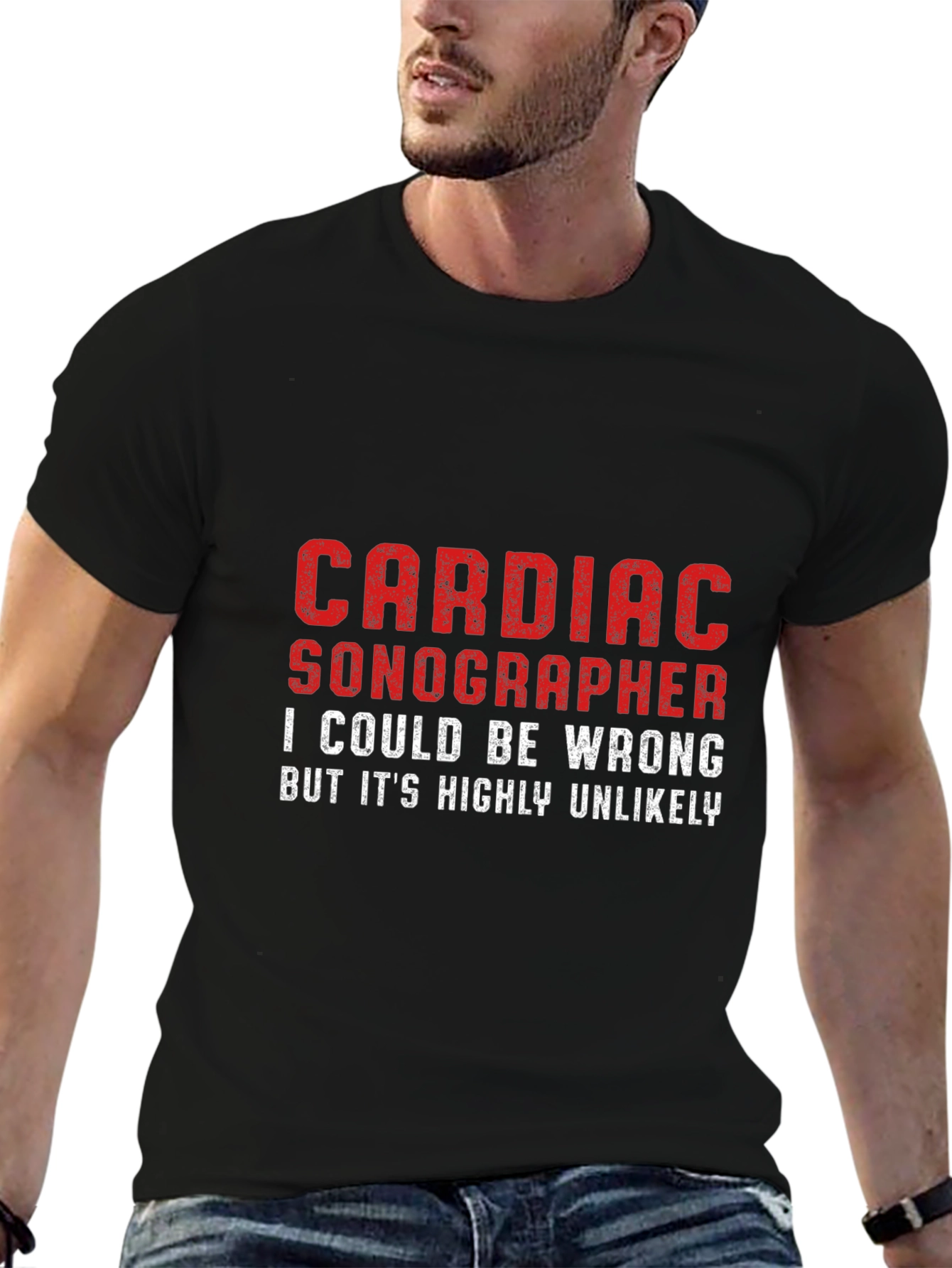 Cardiac Sonographer T-Shirt - Funny Job Pride Tee