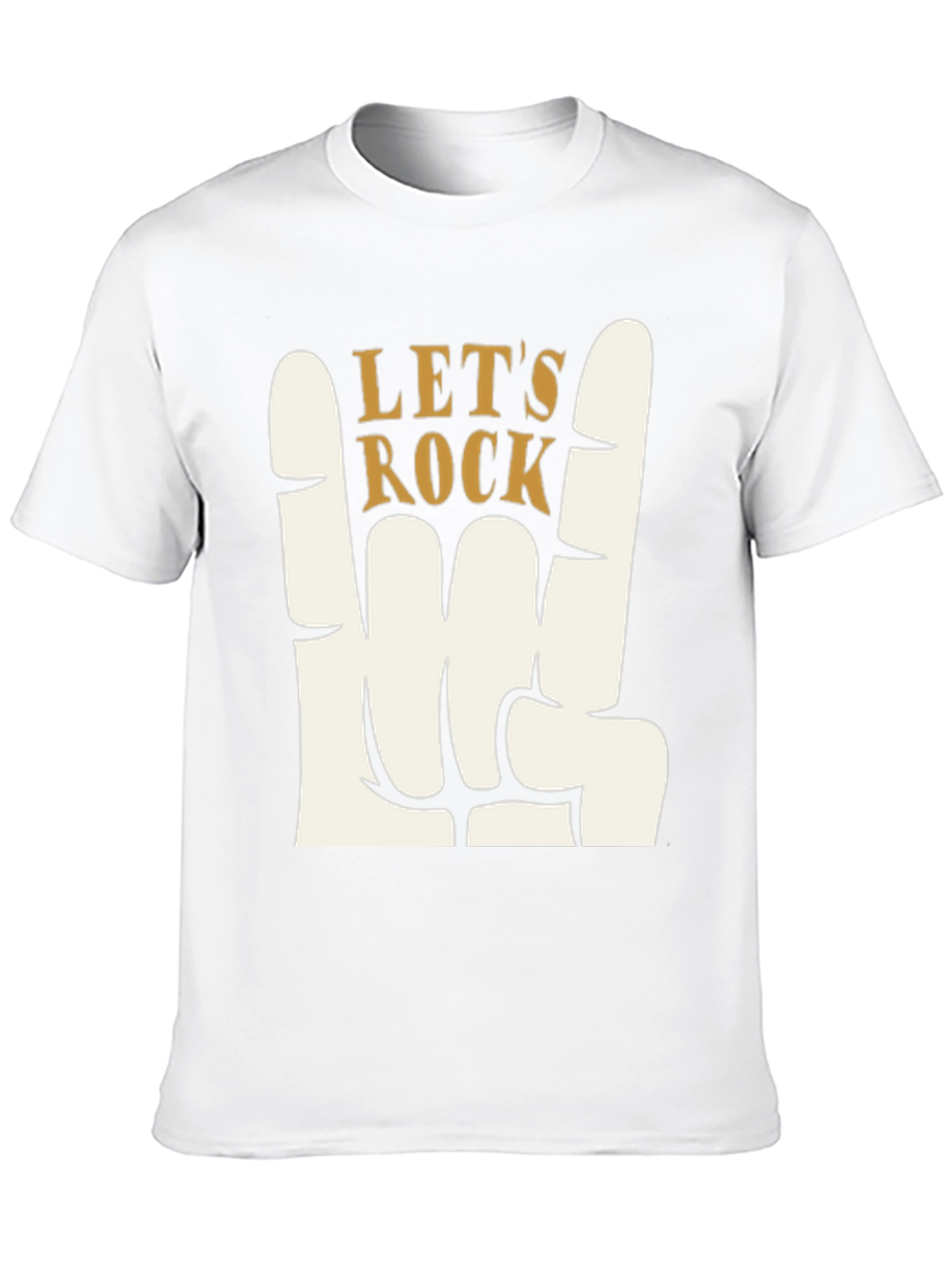 Lets Rock Graphic T-Shirt - Rock On Hand Sign