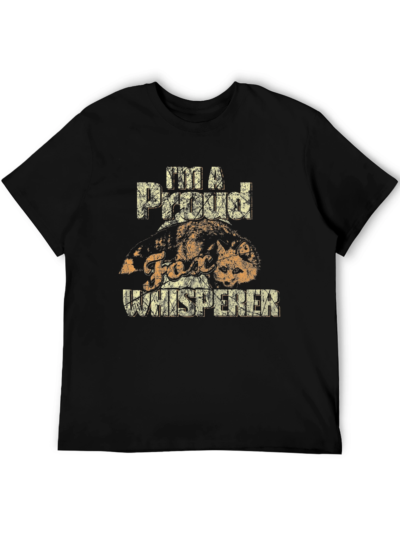 Fox Whisperer Graphic Tee - Black Cotton Comfort