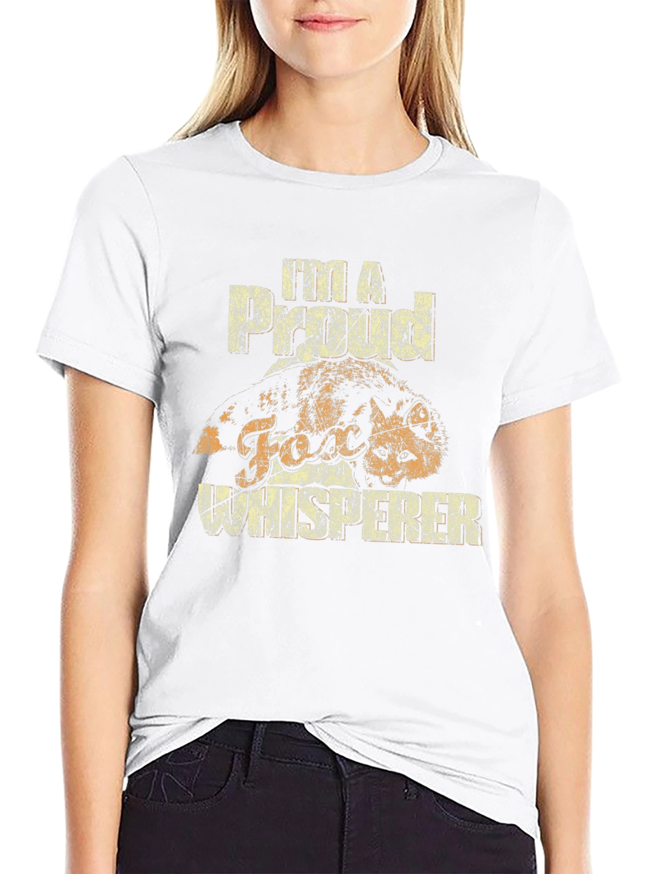 Fox Whisperer Graphic Tee - Black Cotton Comfort