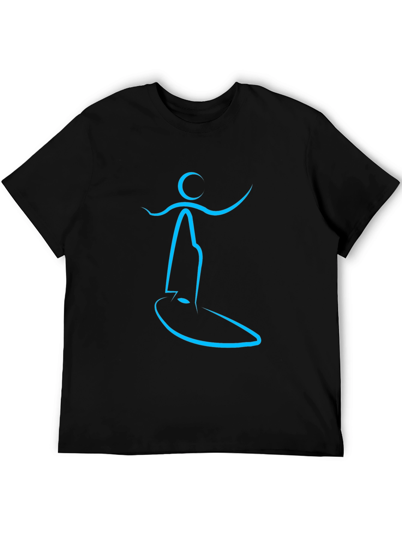 Surfing Silhouette Black Tee