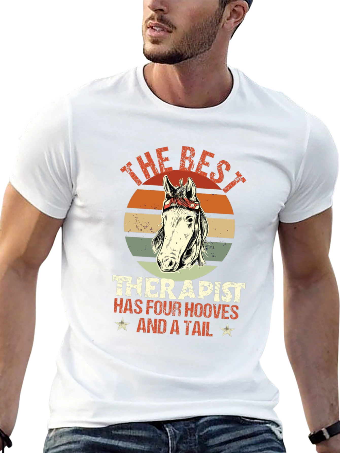 Best Therapist Horse Graphic Tee