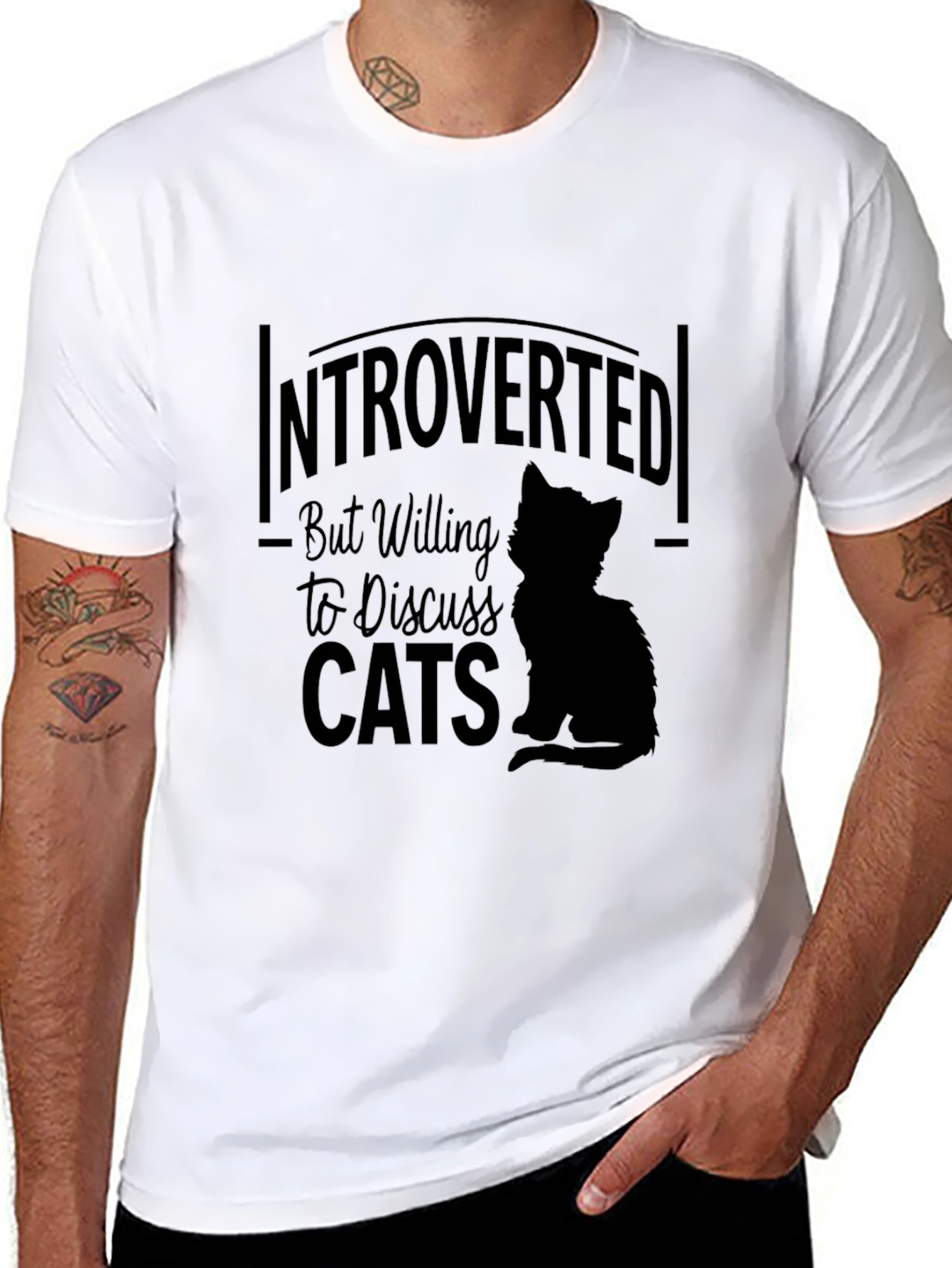 Introverted Cat Lover Tee