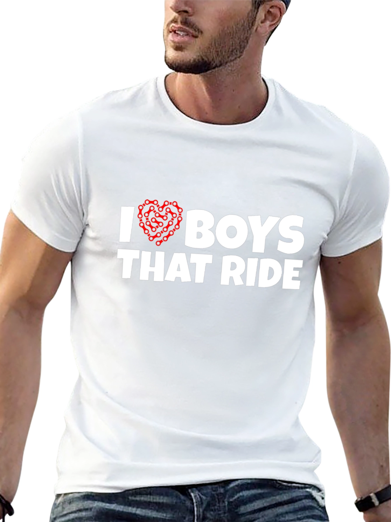 I Heart Boys That Ride T-Shirt - Black