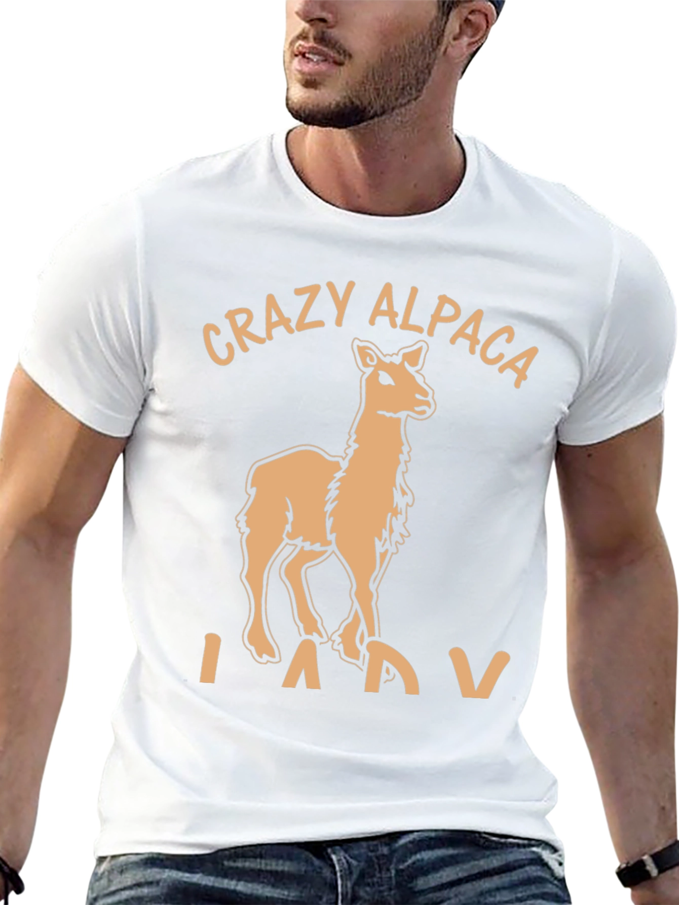 Crazy Alpaca Lady T-Shirt Funny Alpaca Graphic Tee