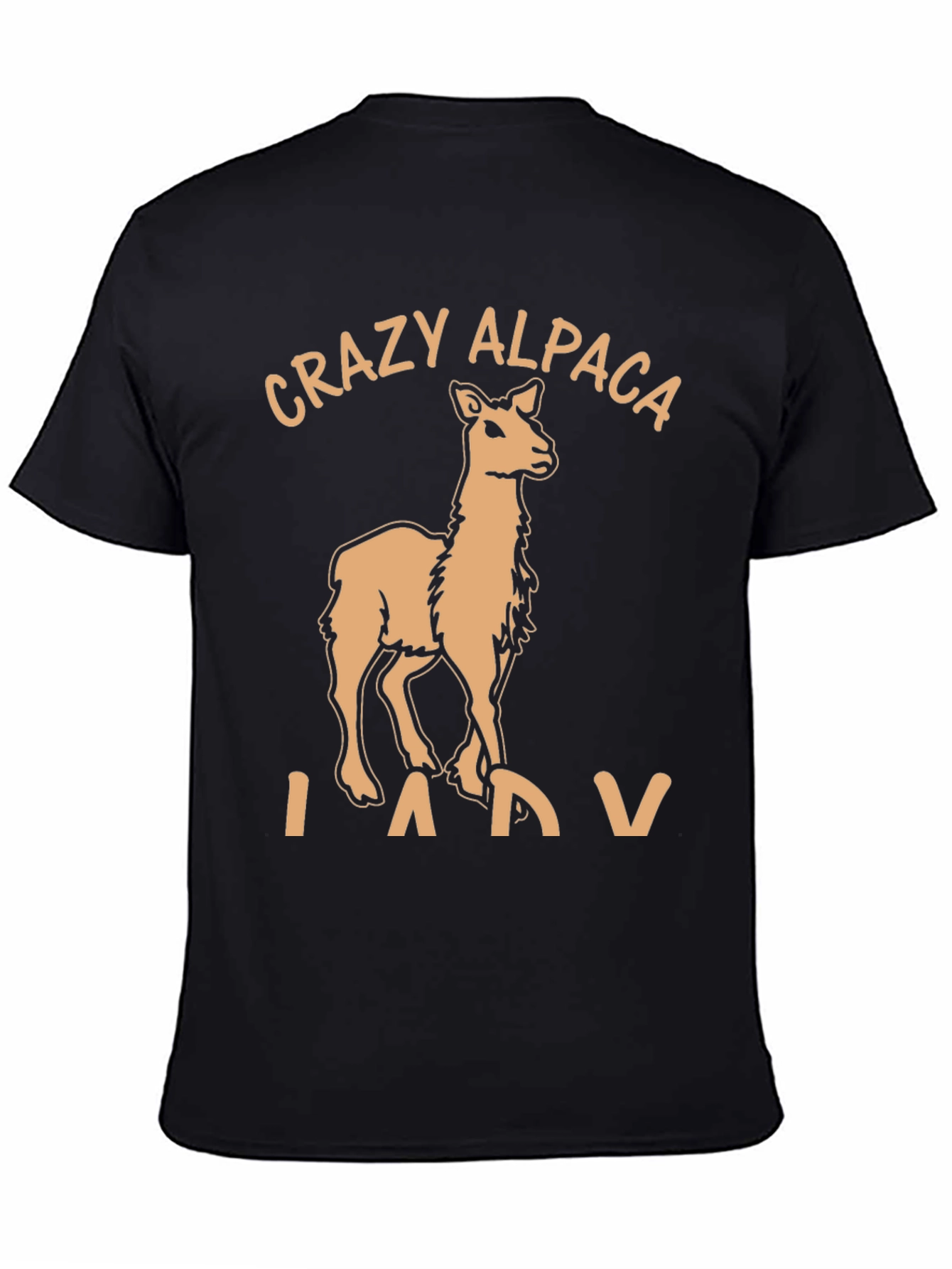 Crazy Alpaca Lady T-Shirt Funny Alpaca Graphic Tee
