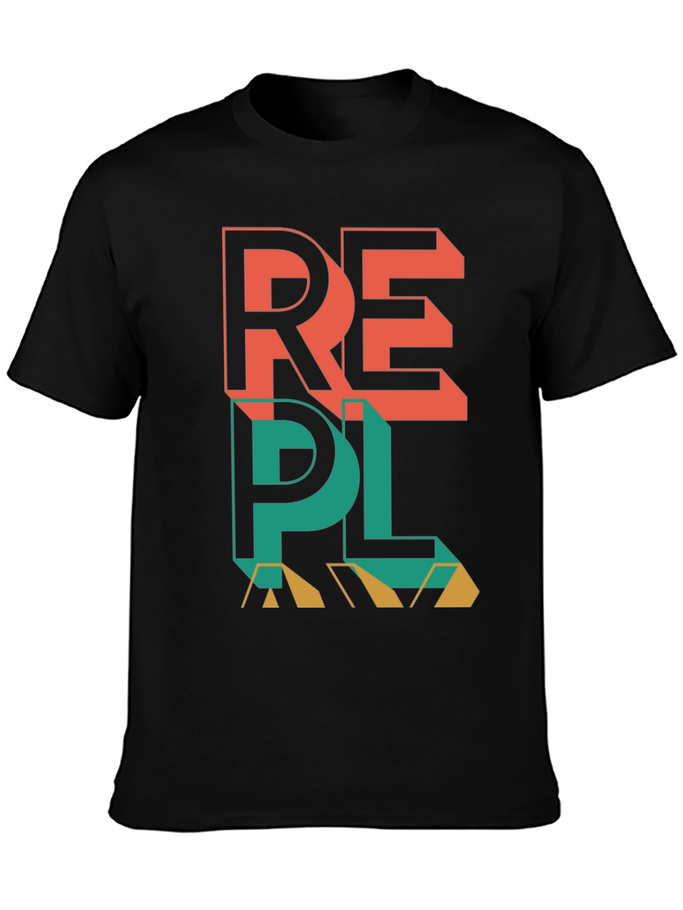 REPL Graphic Tee - Modern Black T-Shirt