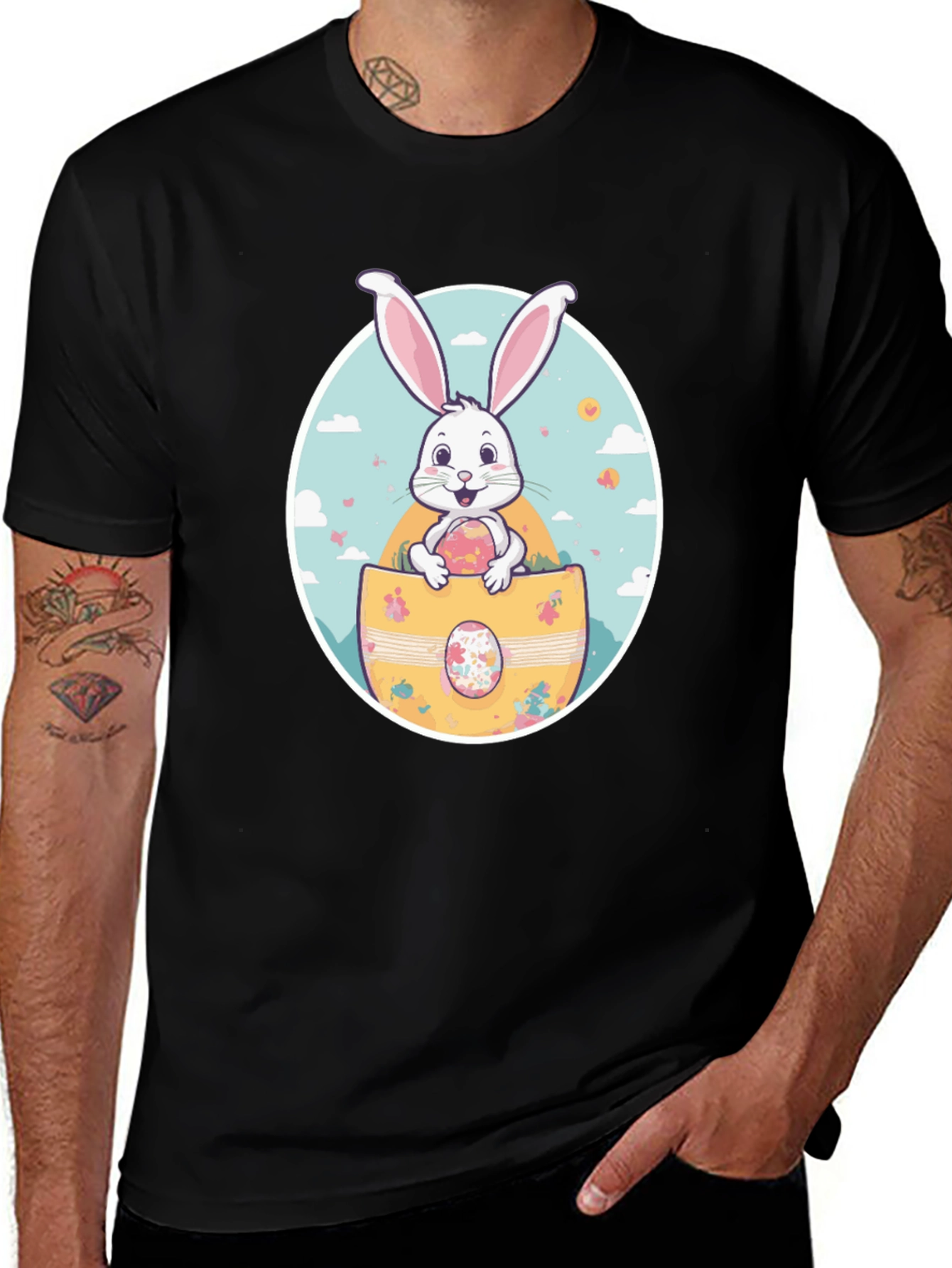 Easter Bunny T-Shirt - Cute Rabbit in Egg