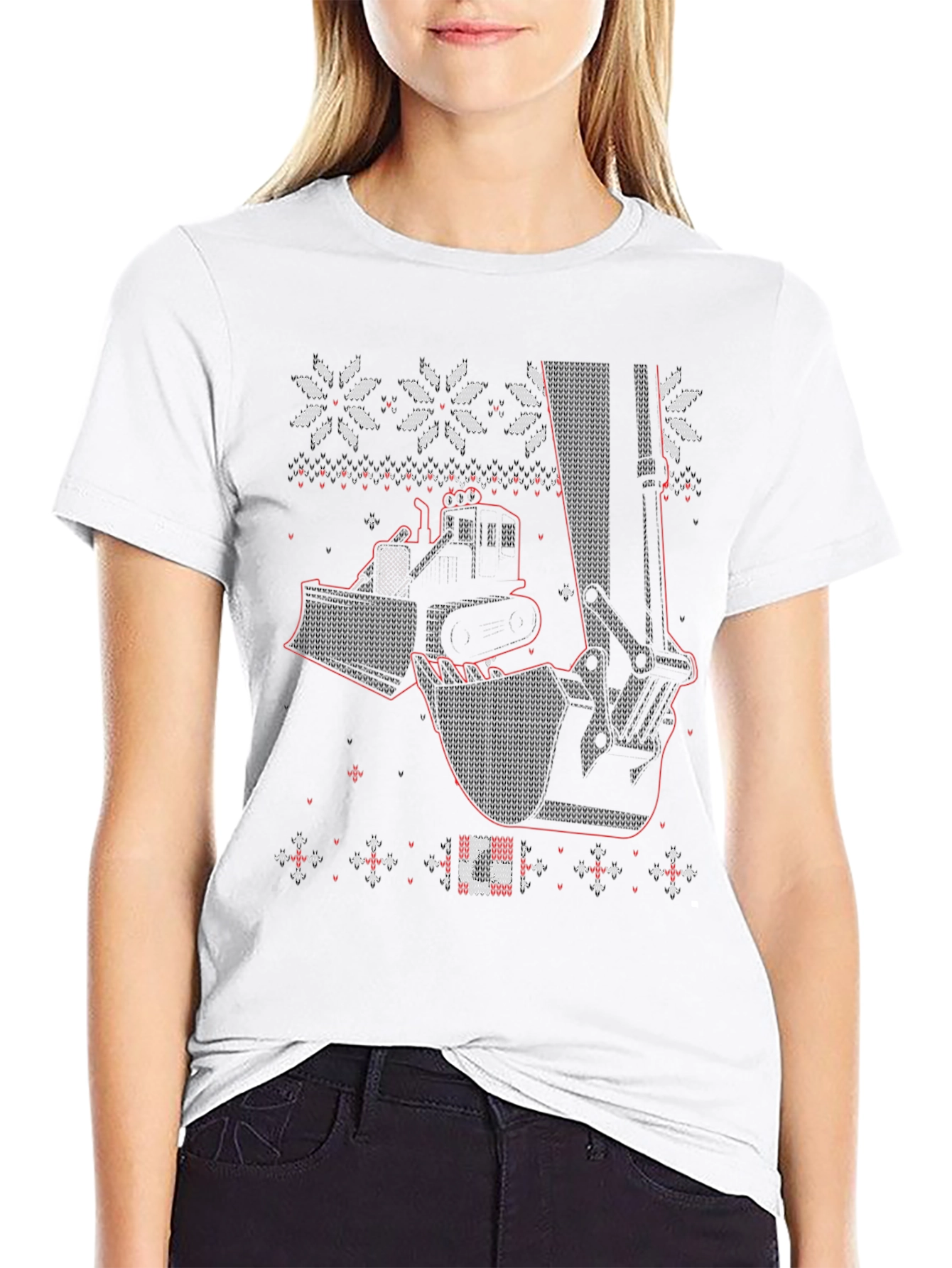 Construction Equipment Christmas Sweater T-Shirt